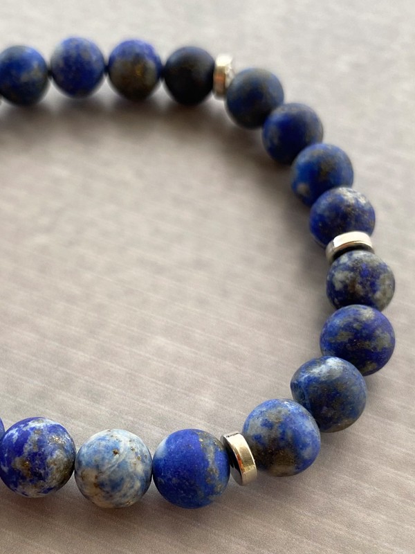 Lapis Lazuli Bileklik, Erkeğe, Sevgiliye, Babaya Hediye, Sevgililer Günü, Babalar Günü, Doğum Günü Hediyesi