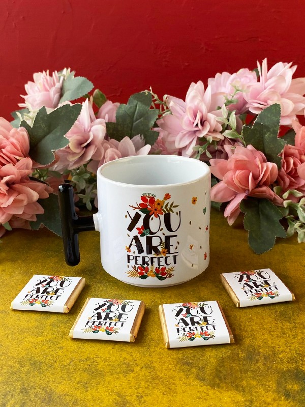 Çikolatalı "You Are Perfect" Kupası, Doğum Günü Hediyesi