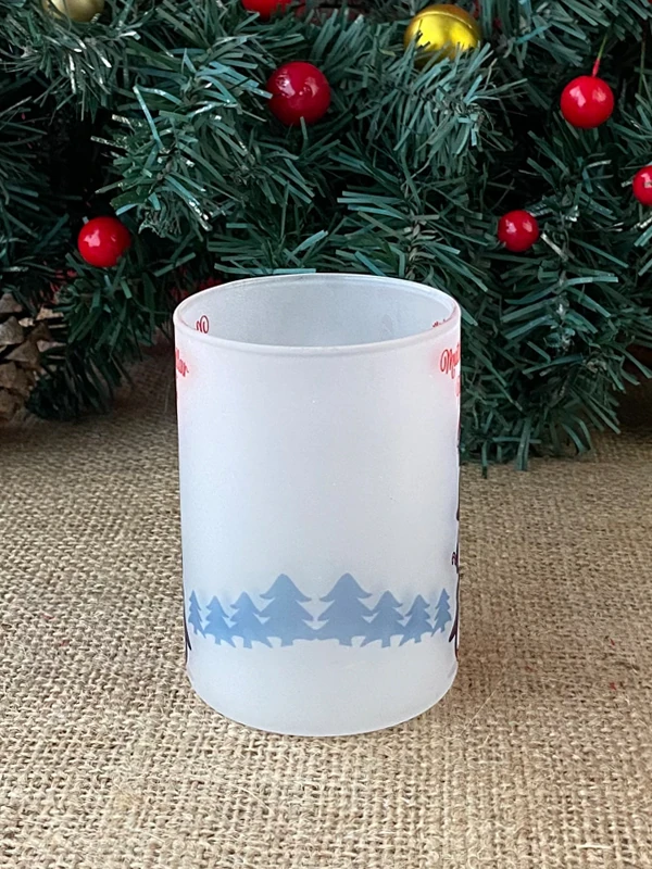 Baston Şekerli İsme Özel Cam Çay Fincanı, Yılbaşı Hediyesi