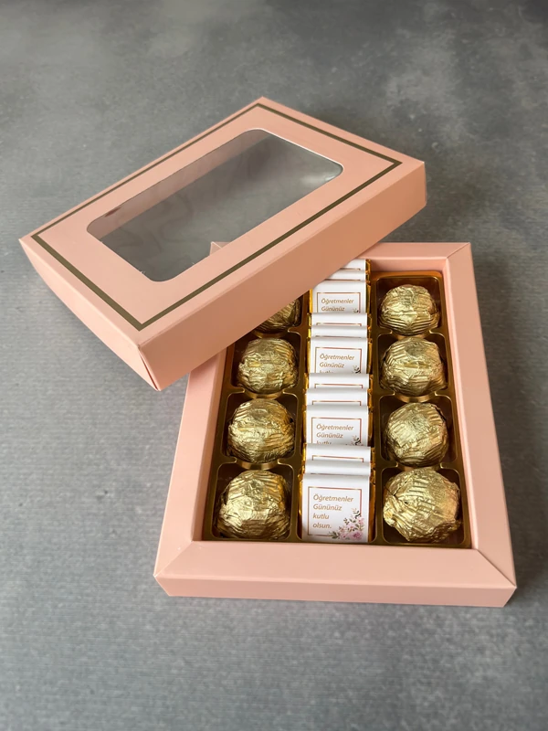 Pudra Kutuda Öğretmenler Günü Çikolataları, Kadın Öğretmene Hediye
