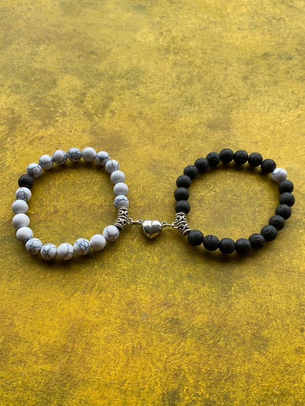 İkili Sevgili Bilekliği, Mıknatıslı Bileklik, Sevgililer Günü, Sevgiliye Hediye, Doğum Günü Hediyesi