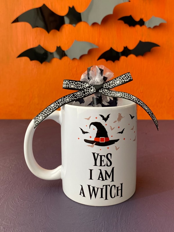 Çikolatalı Halloween Kupası, Cadılar Bayramı Kupası, "I am a Witch", Ben Bir Cadıyım