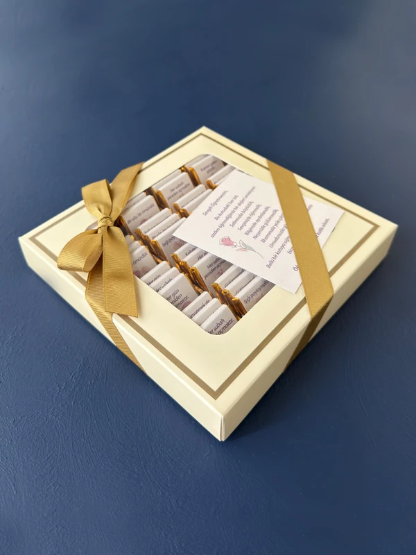 Madlenli Konsept Mesajlı Öğretmenler Günü Çikolatası