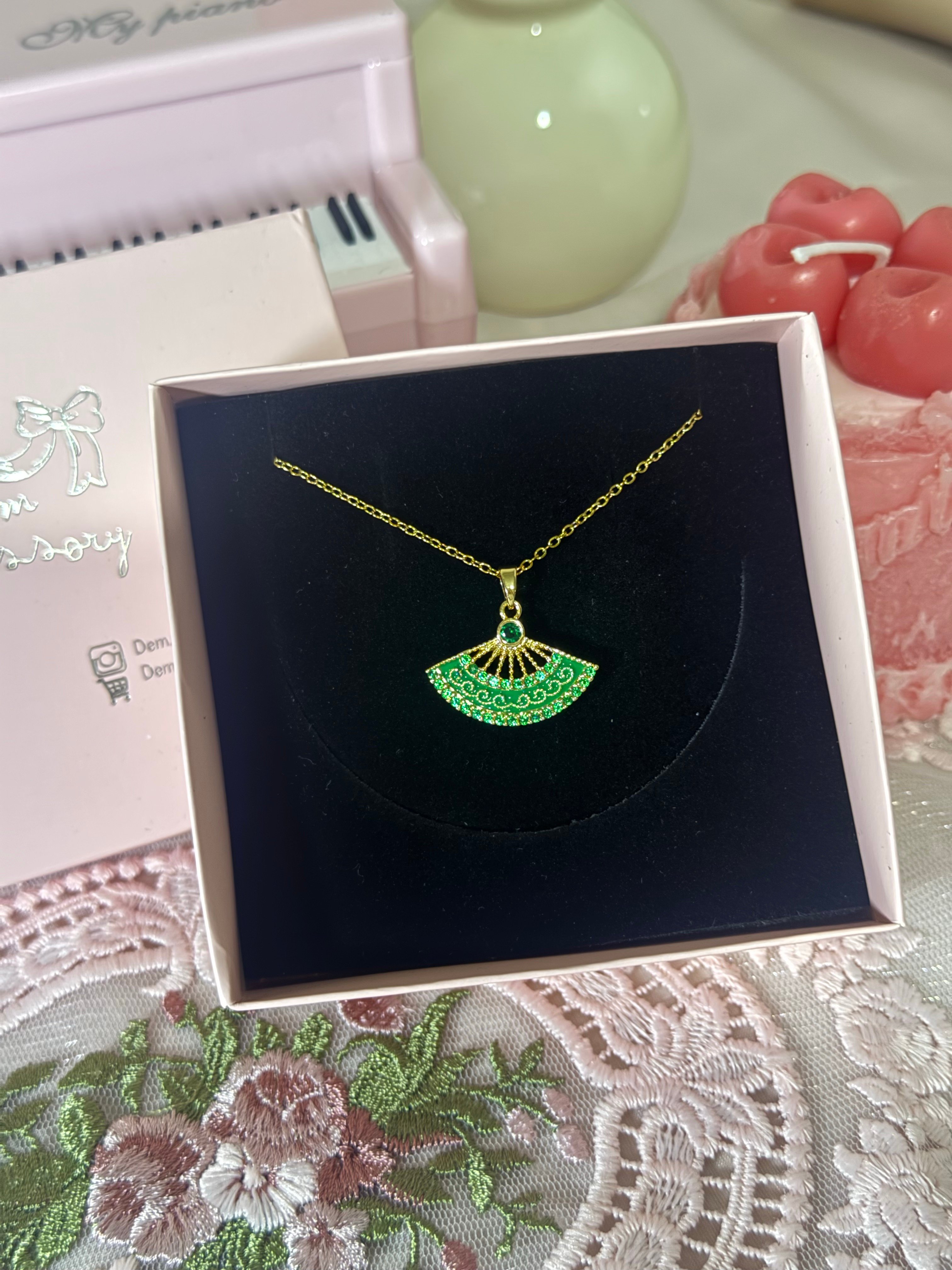 çelik | Emerald Breze Kolye