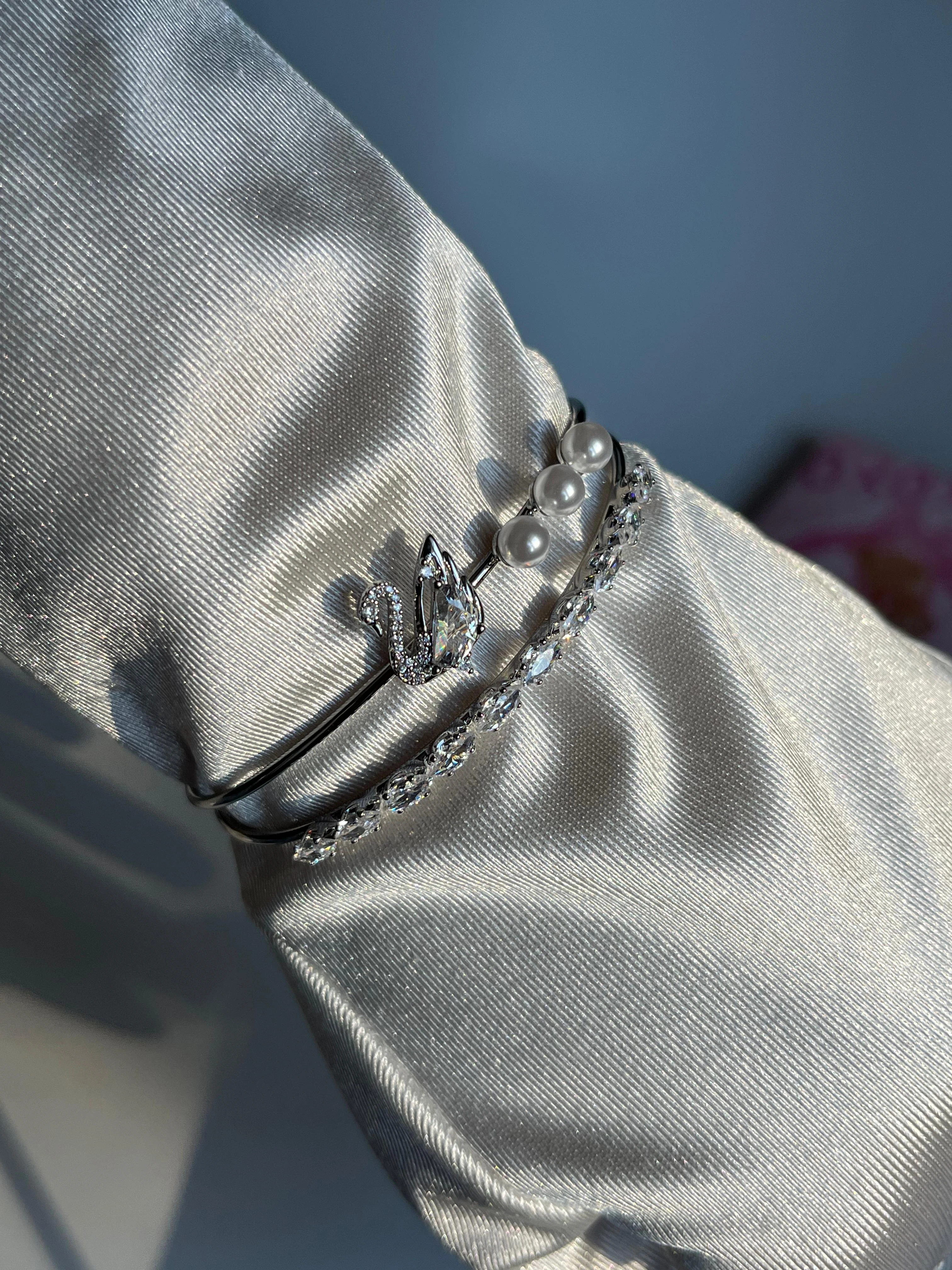 Çelik | Elegant Swan Bilezik