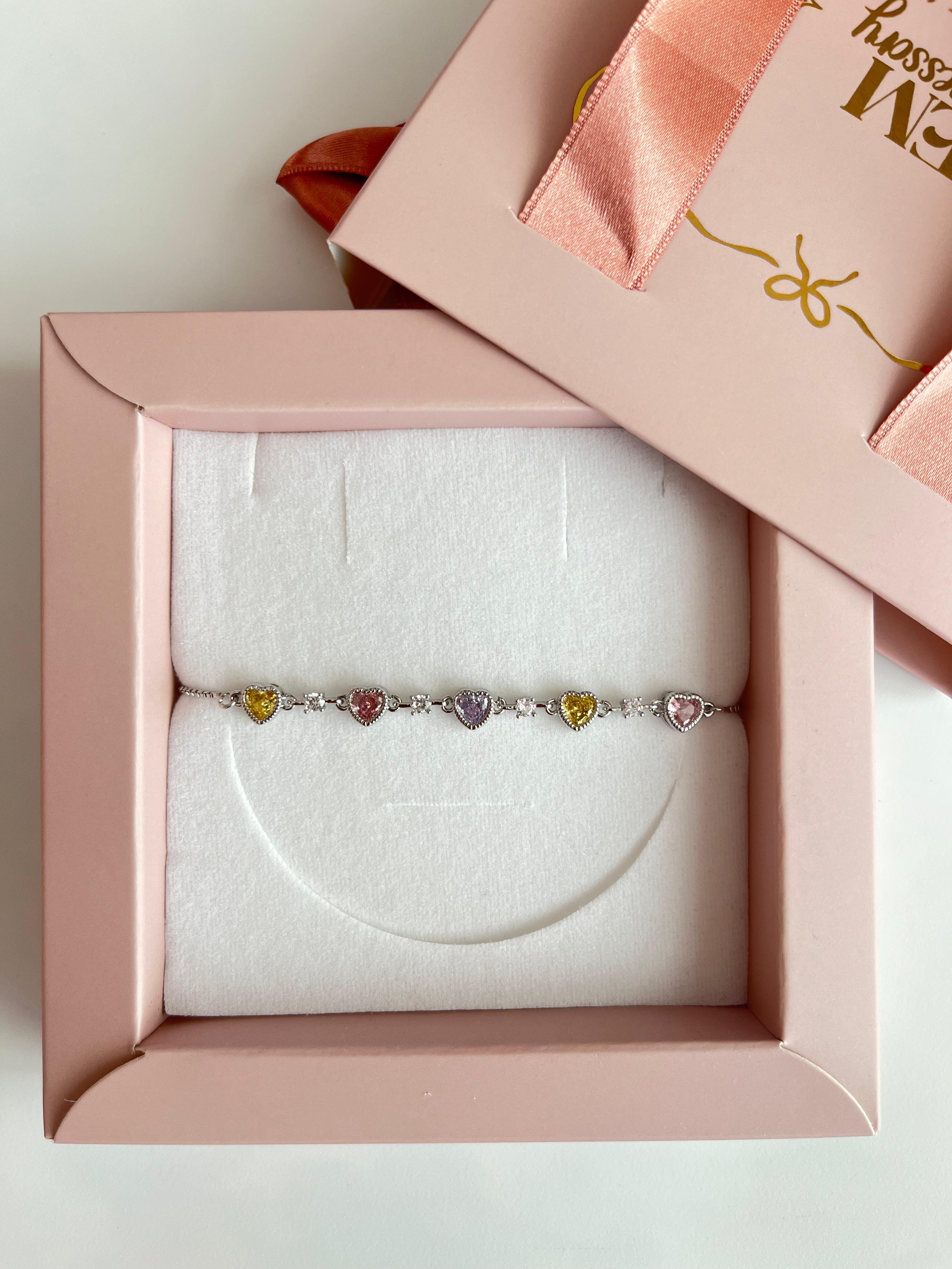 çelik | Pastel Hearts Bileklik