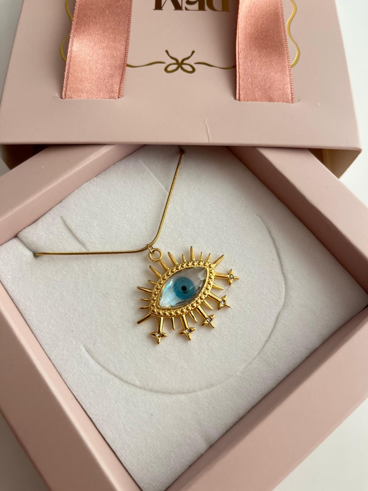 Çelik | Evil Eye Charm Kolye