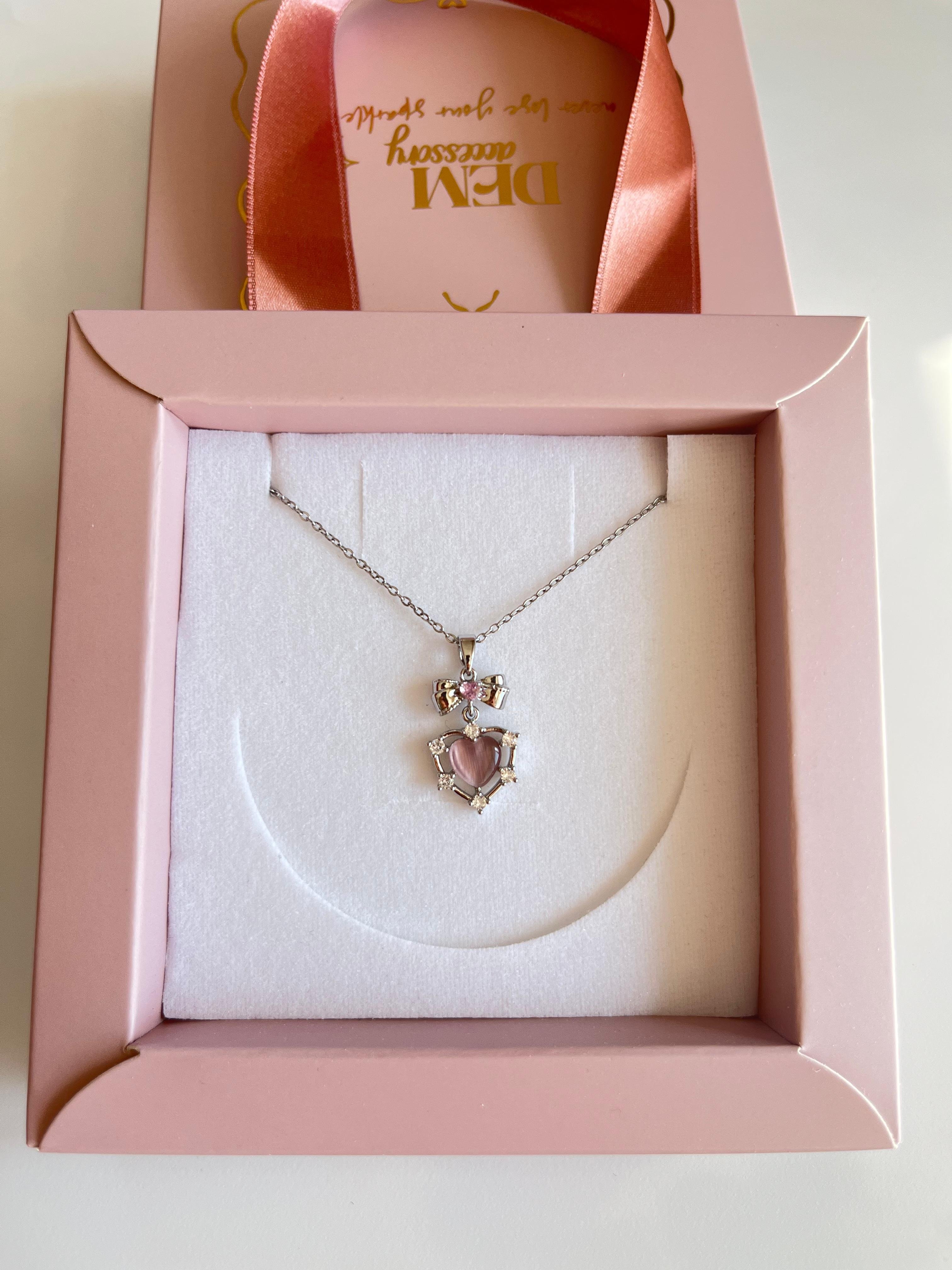 çelik | Blush Heart Kolye