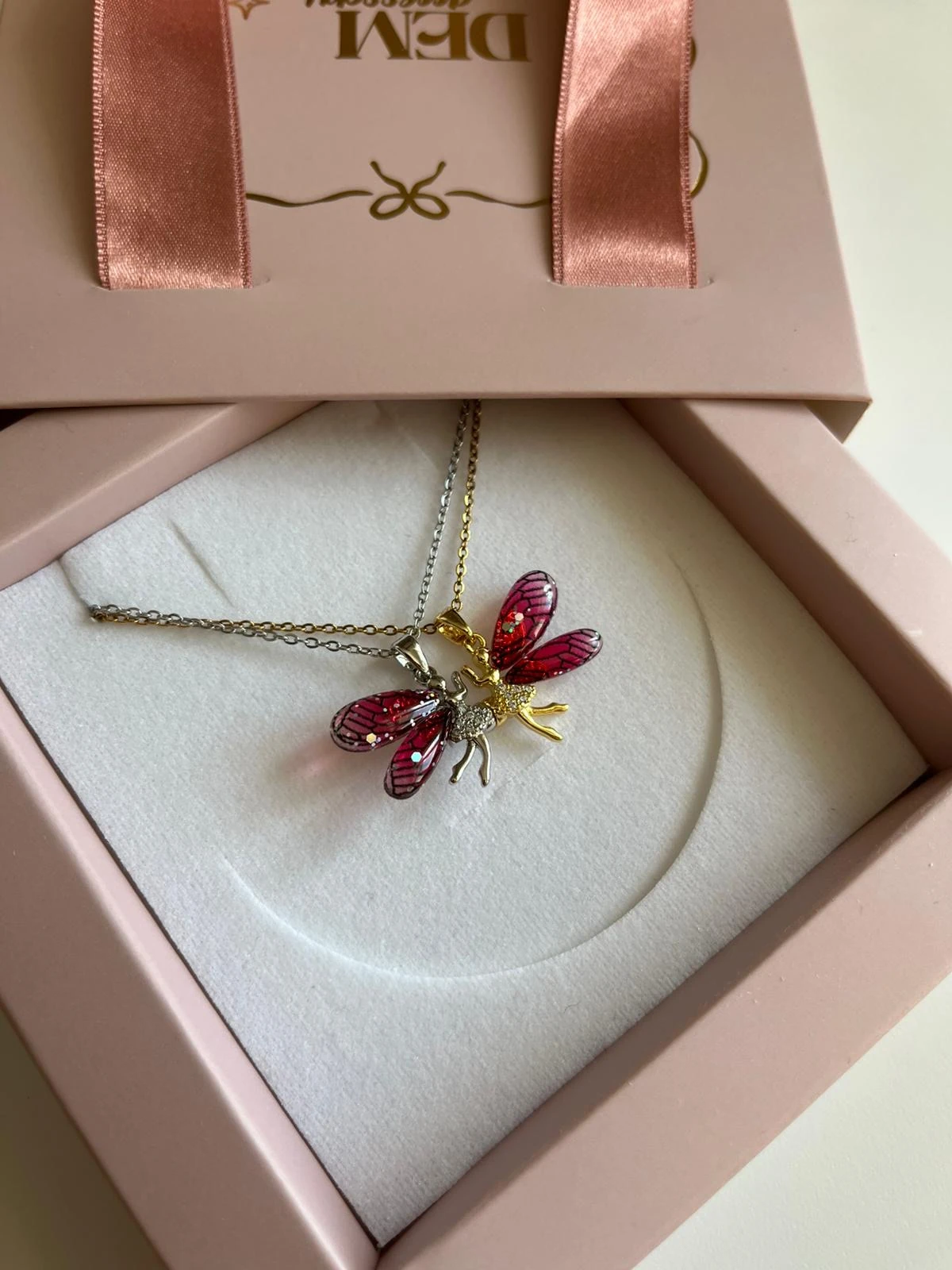 Çelik | Fairy Girl arkadaşlık kolye seti