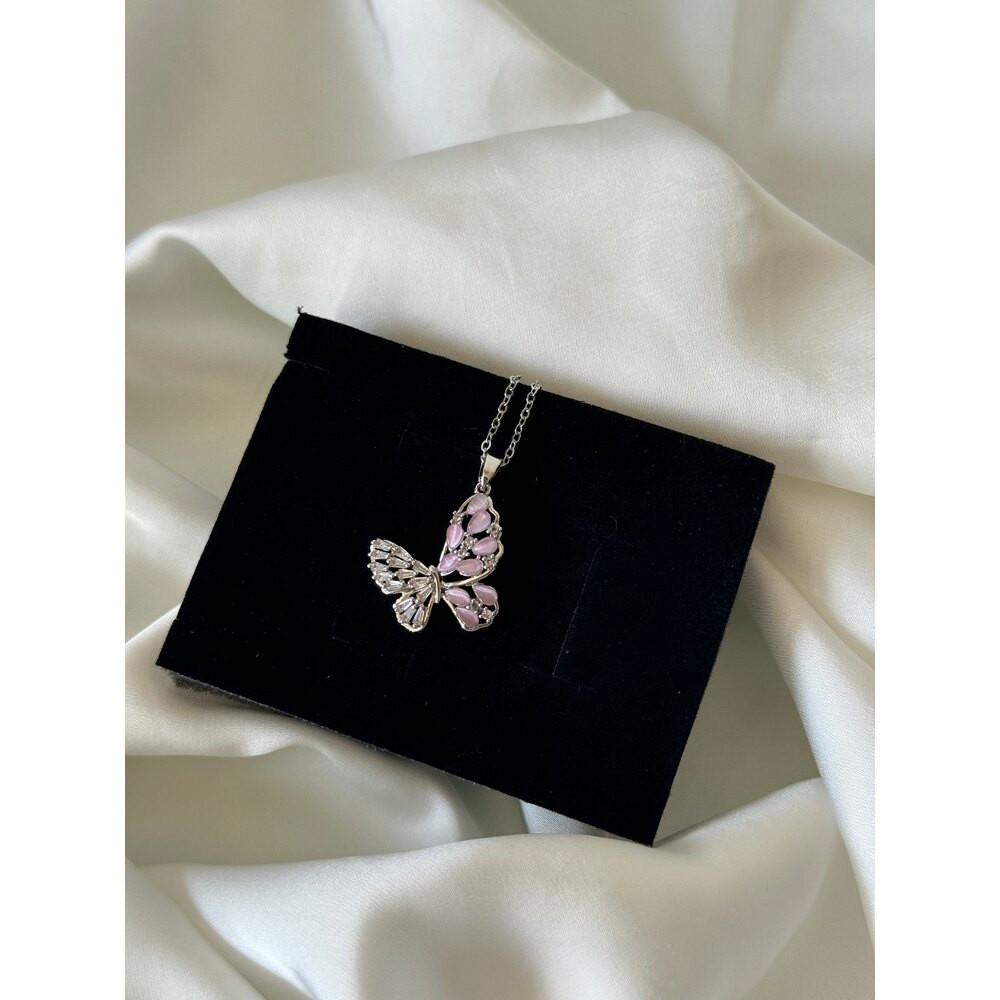 Çelik | Silver Pink Butterfly