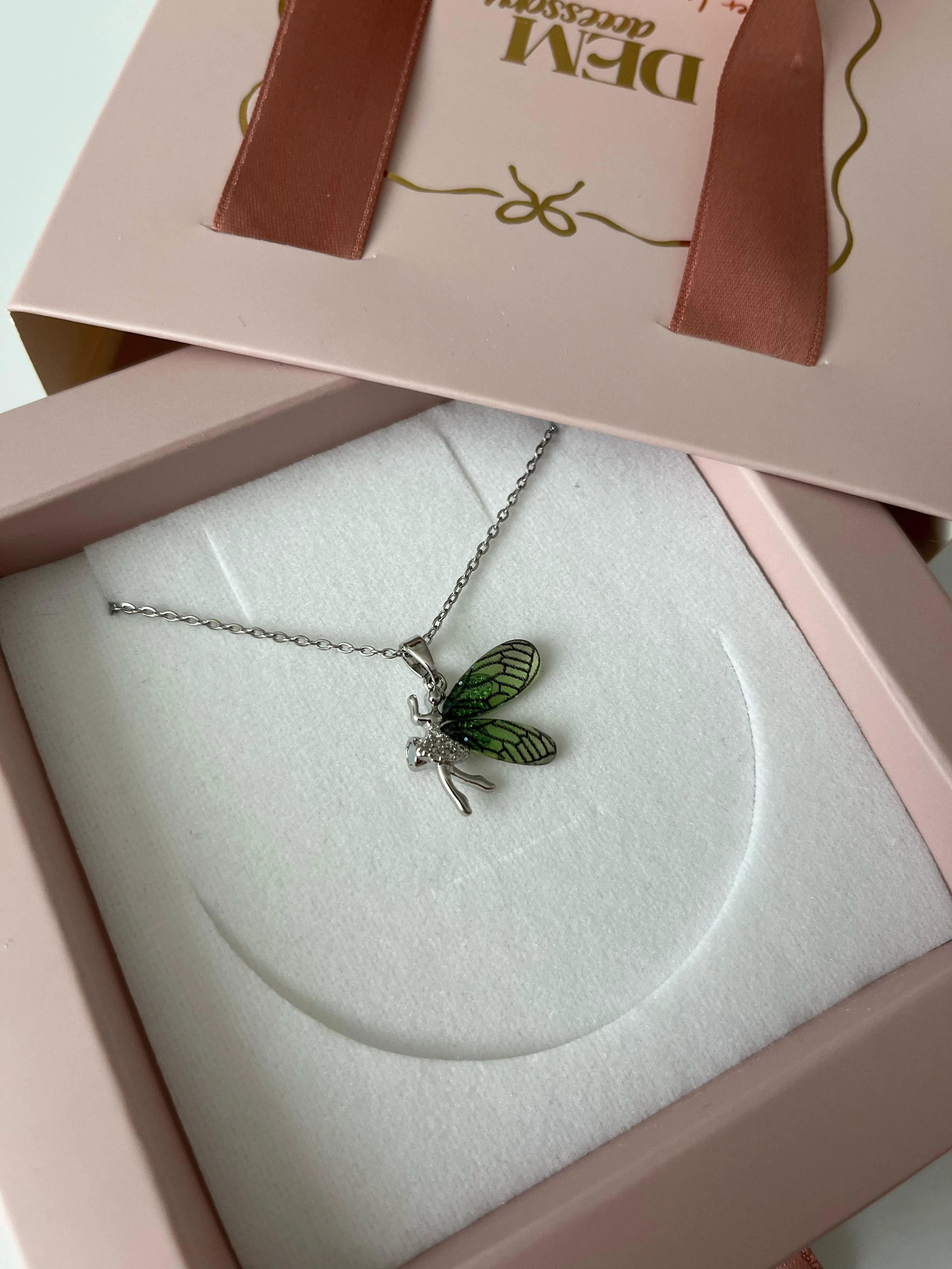 çelik | Fairy Girl Arkadaşlık kolye seti