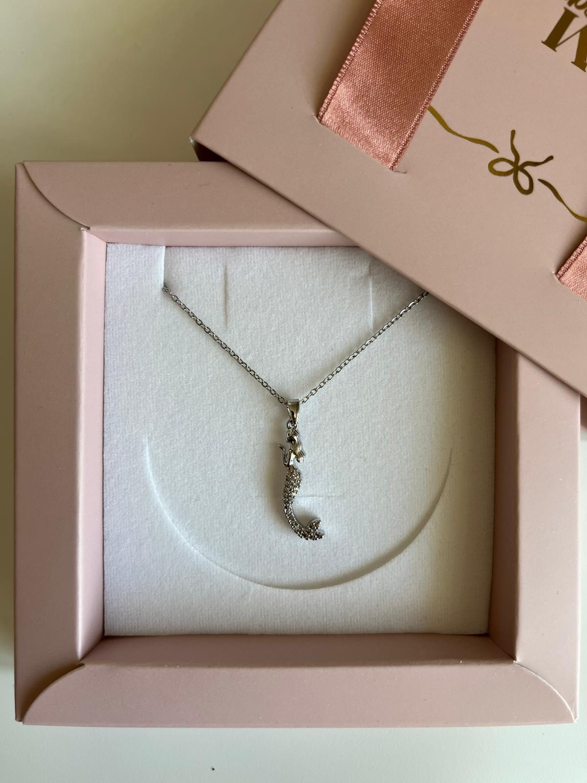 çelik | Silver Mermaid Kolye