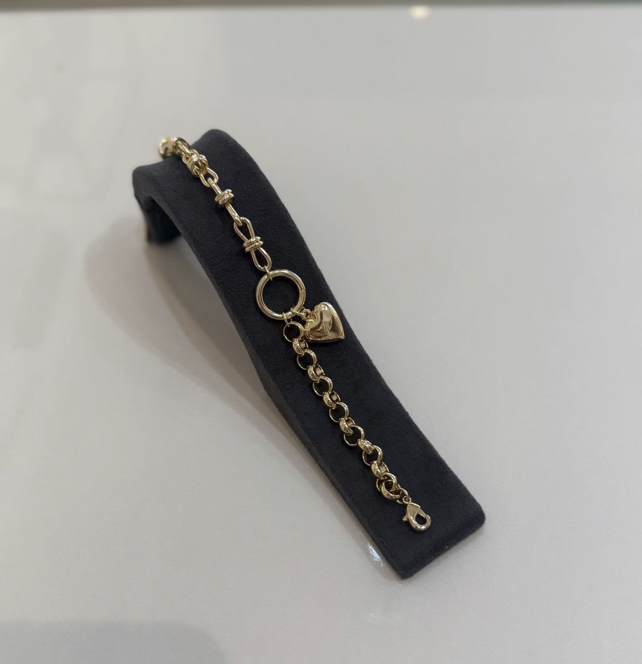 Kalp Charm 14K Bileklik