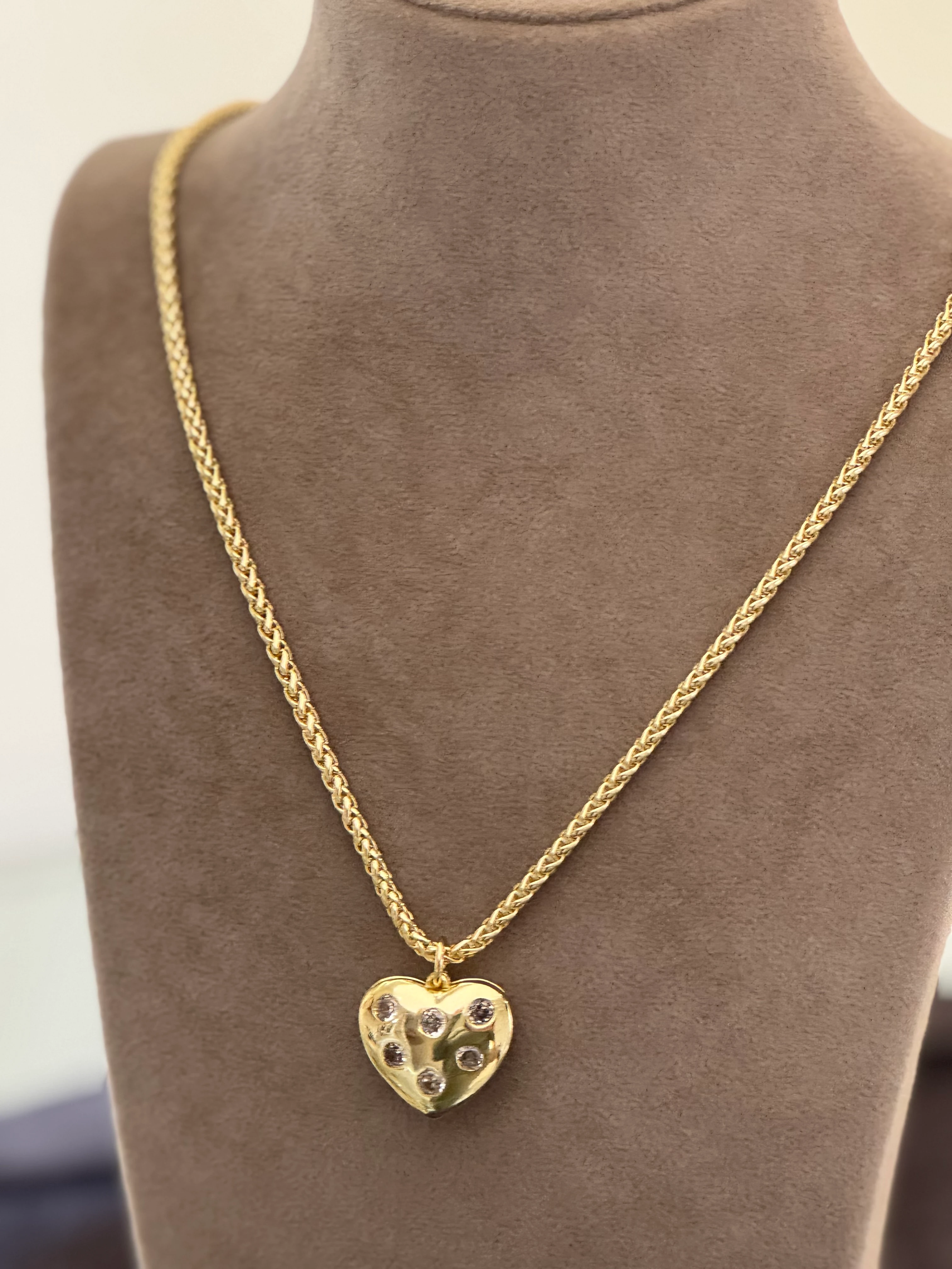 Kalp Madalyon Kolye 14K Kaplama