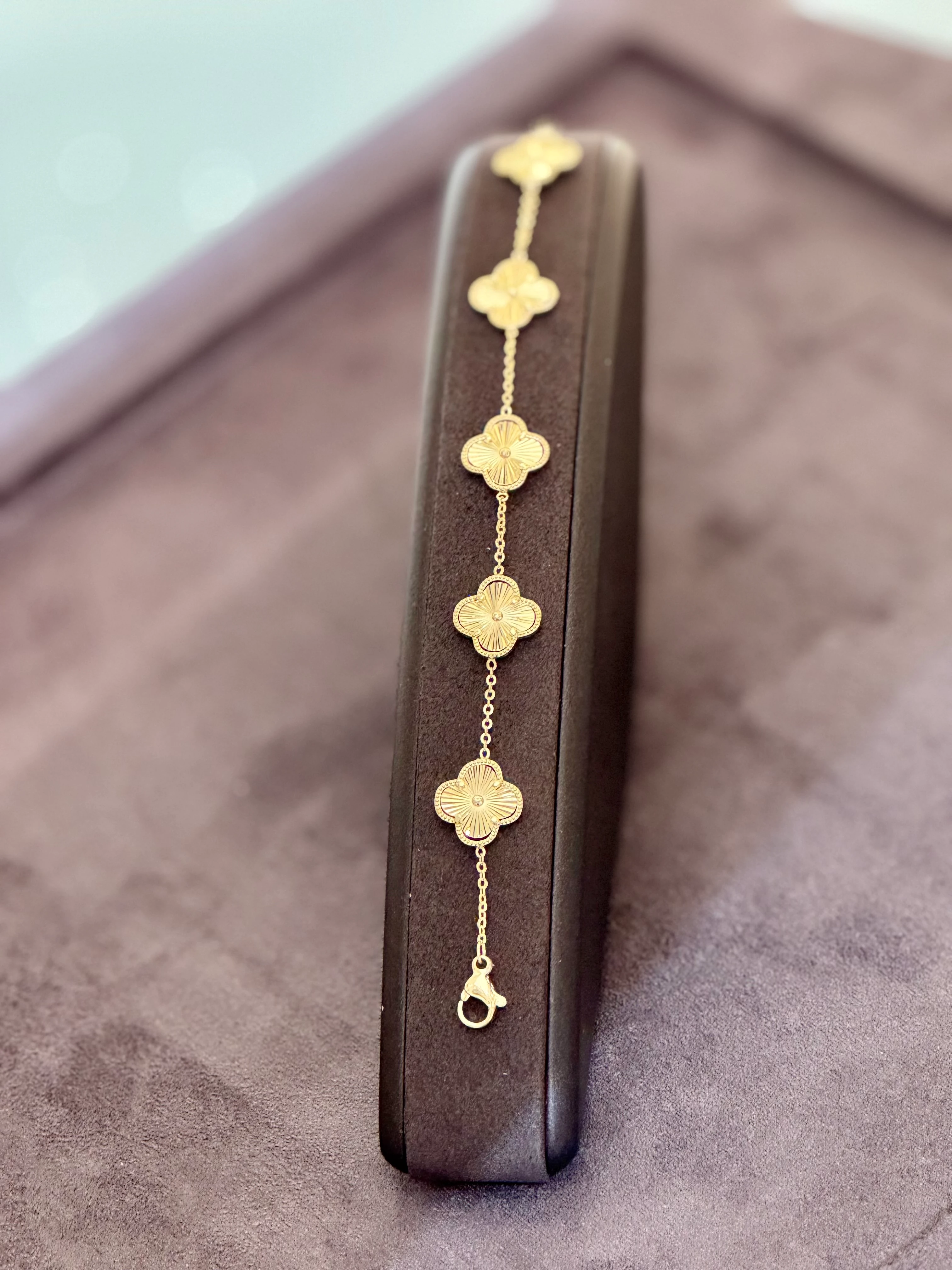 14K Kaplama Gold Yonca Künye