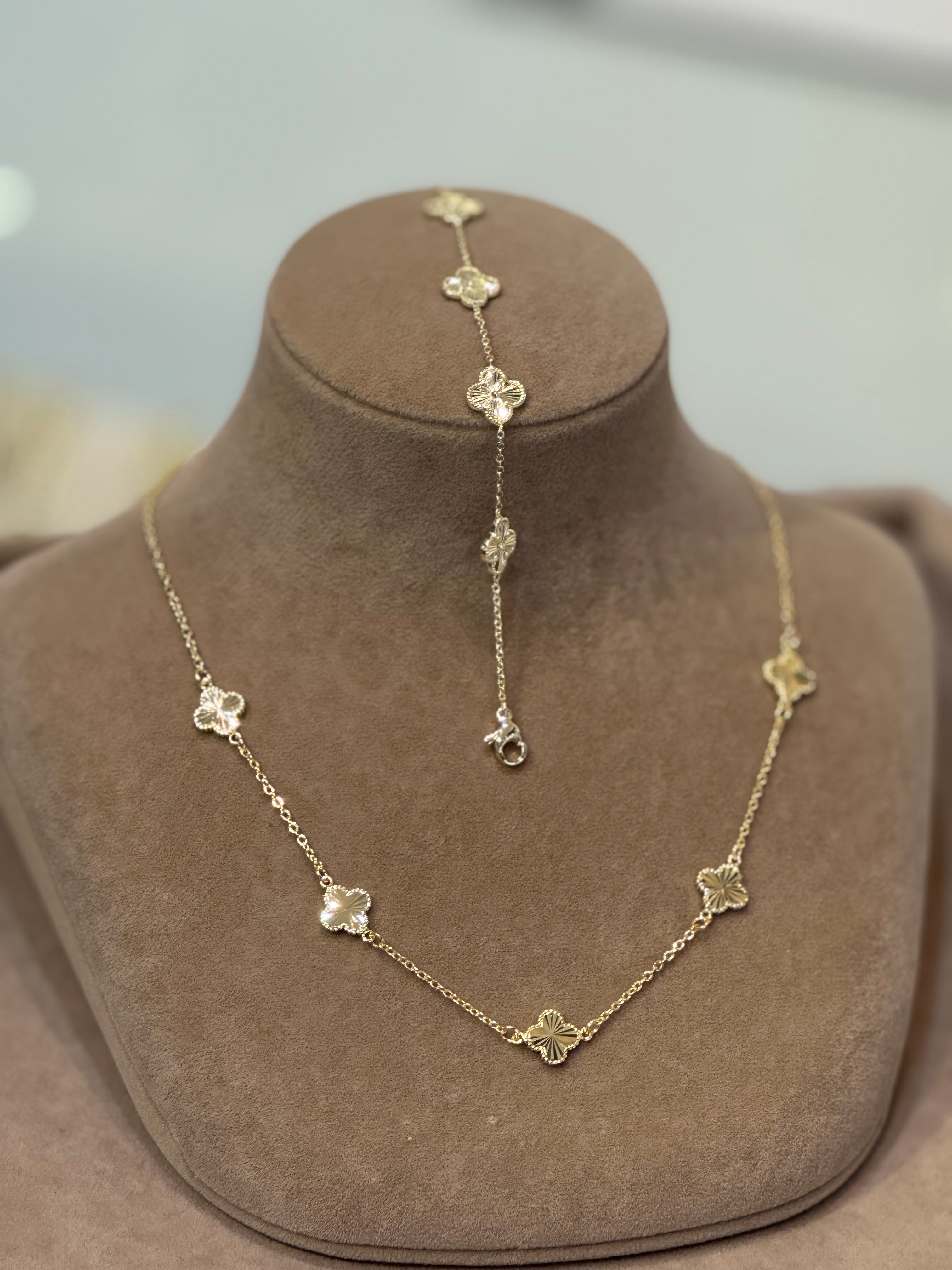 14 Ayar kaplama yonca set