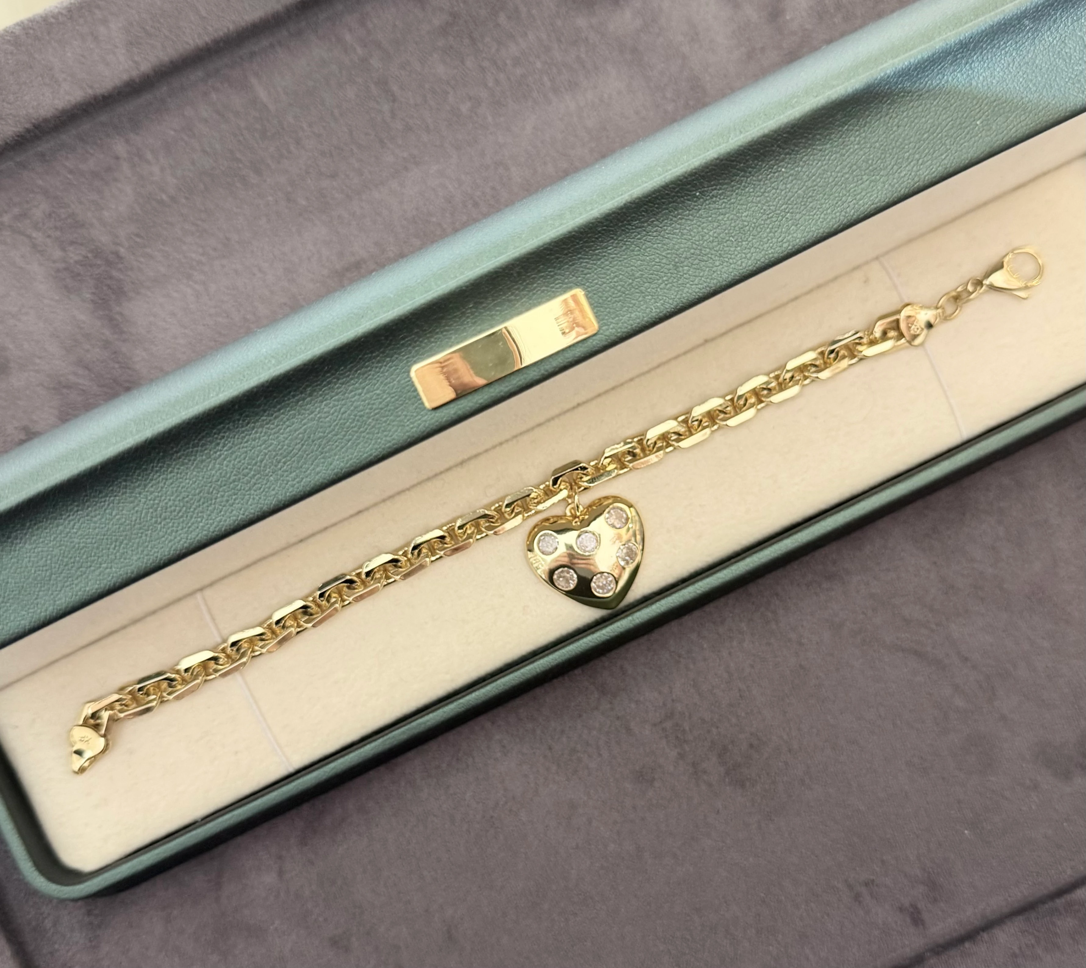 Yeni Sezon Kalp Charm 14k 