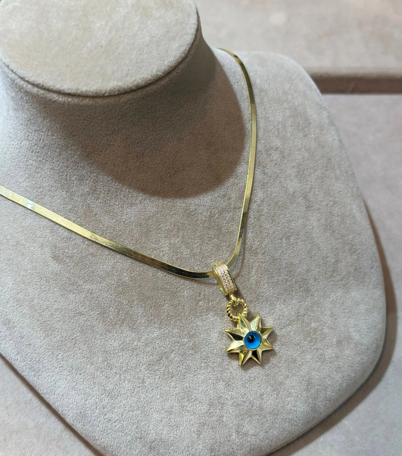 925 Ayar Gümüş Nazarlı Kolye Ucu