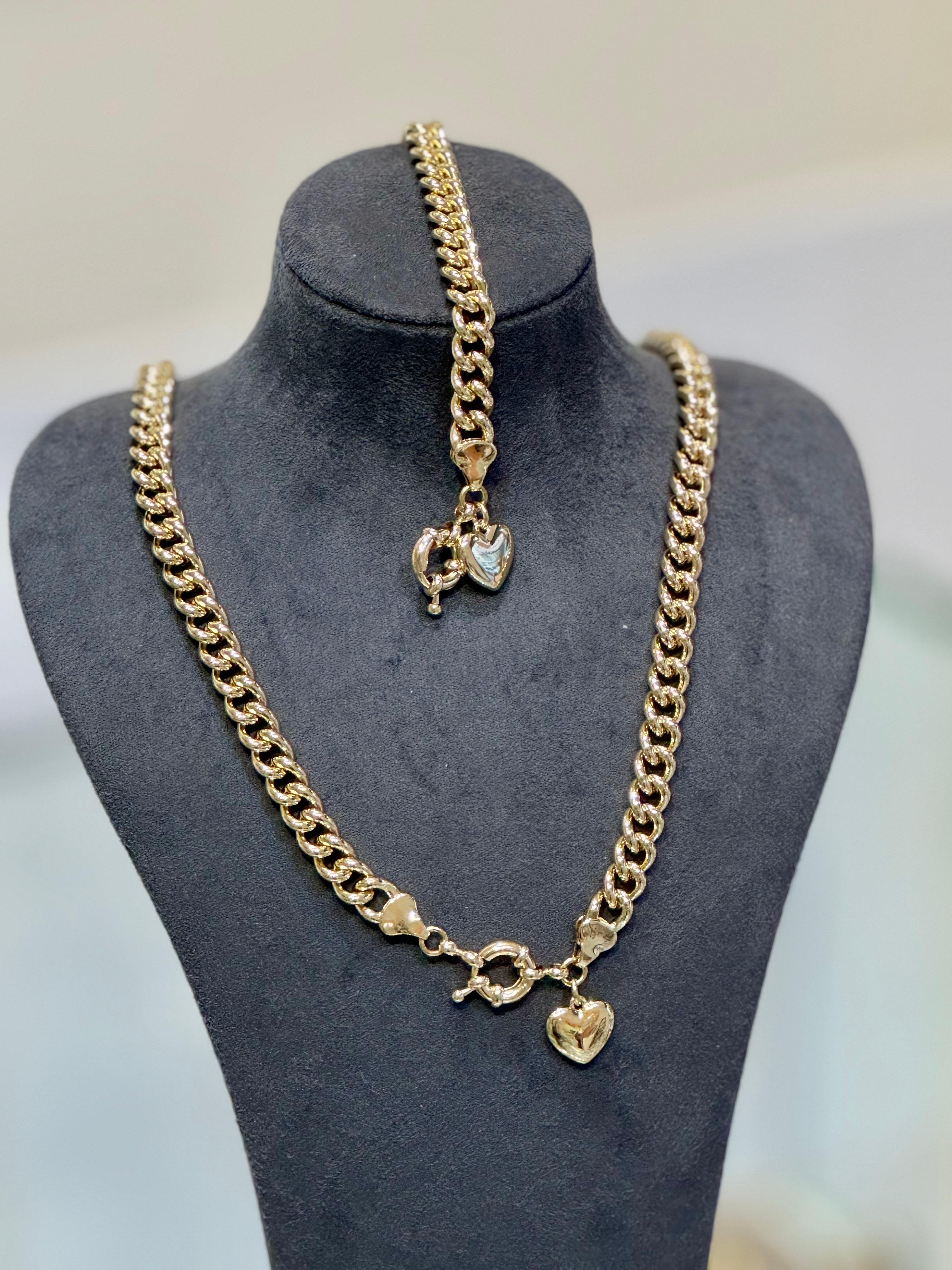 Kalp Charm Gemici Kilit Set