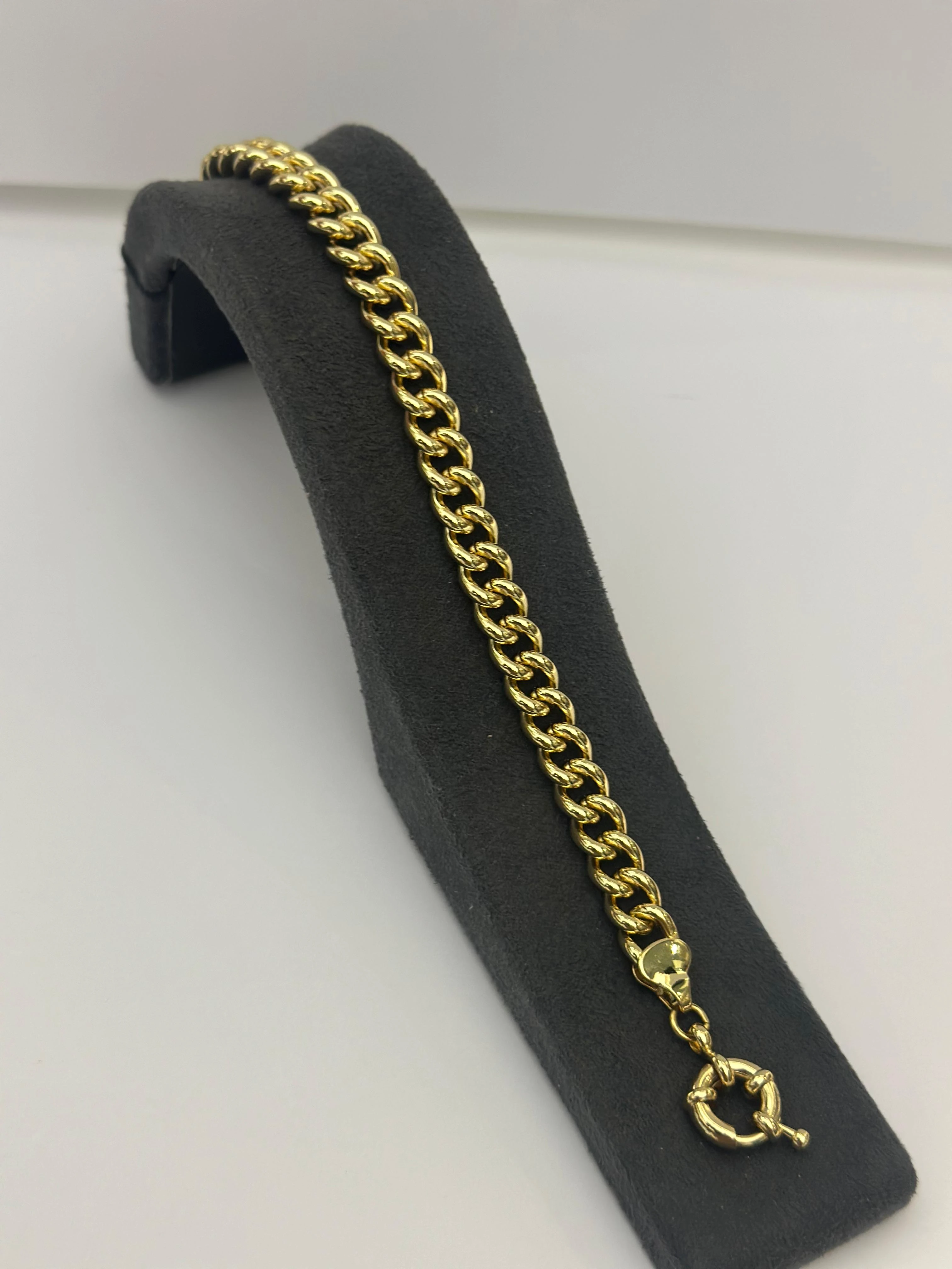 14K Kaplama Gemici Kilit Gurmet Bileklik