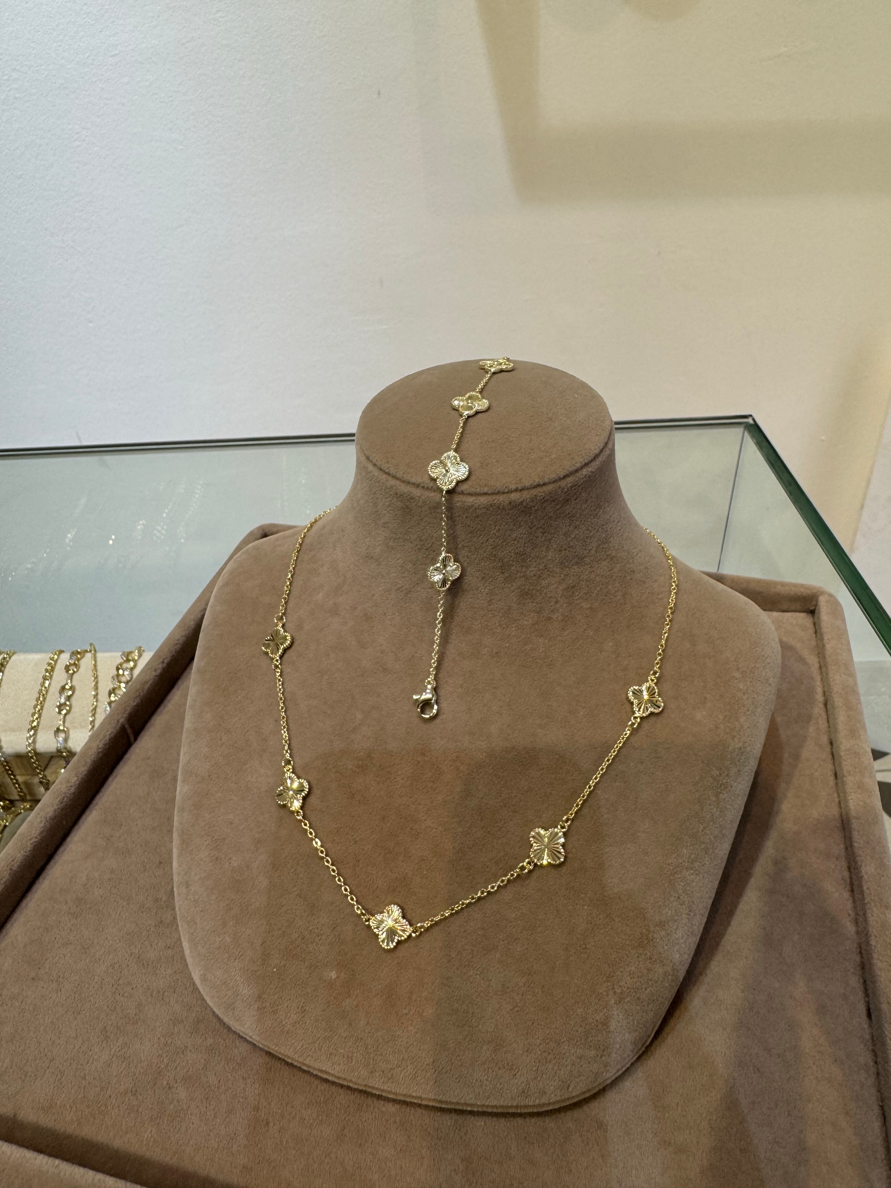 14 Ayar kaplama yonca set