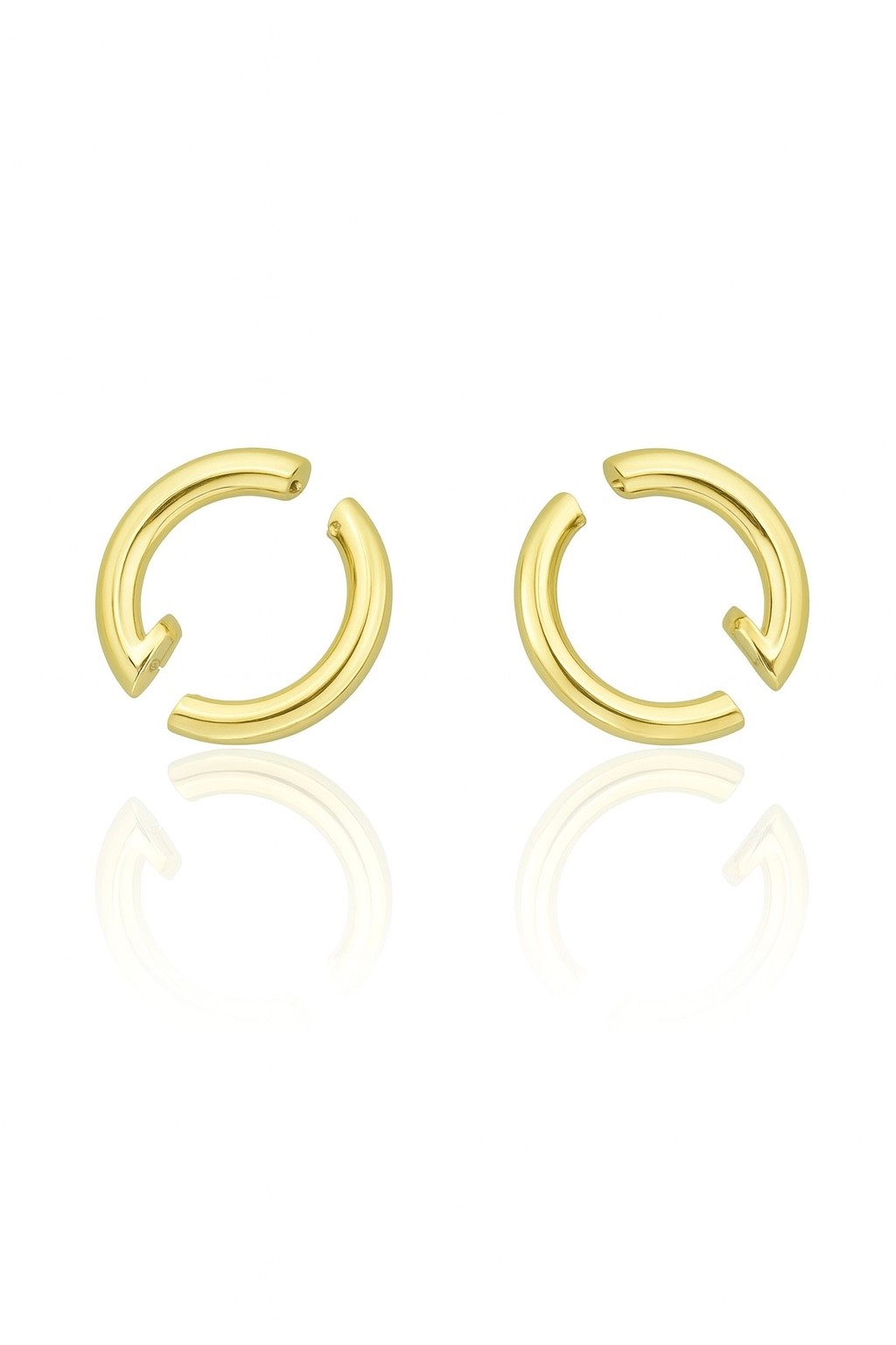 Düğme 14K Küpe