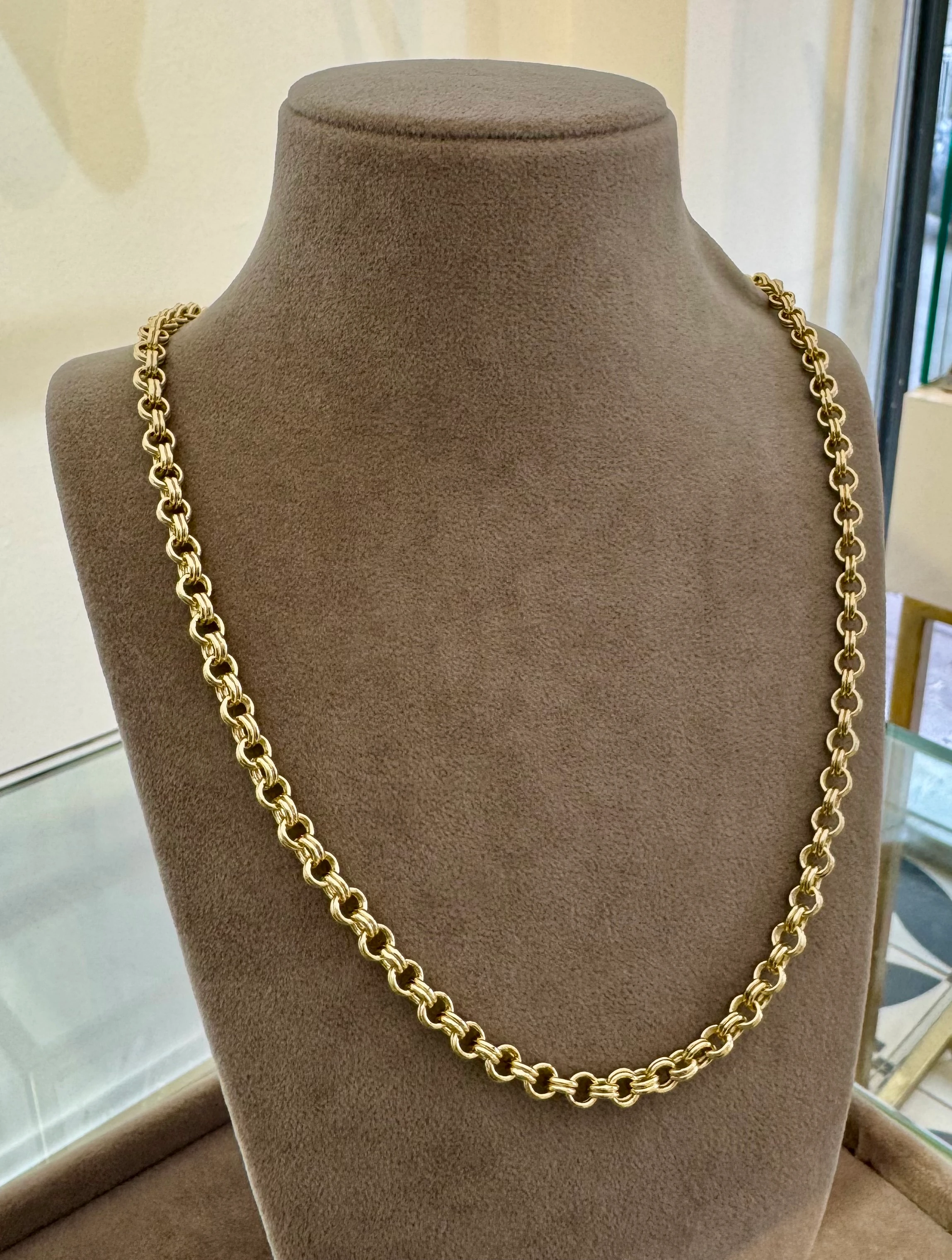 Düz Doc Zincir 14k Kaplama