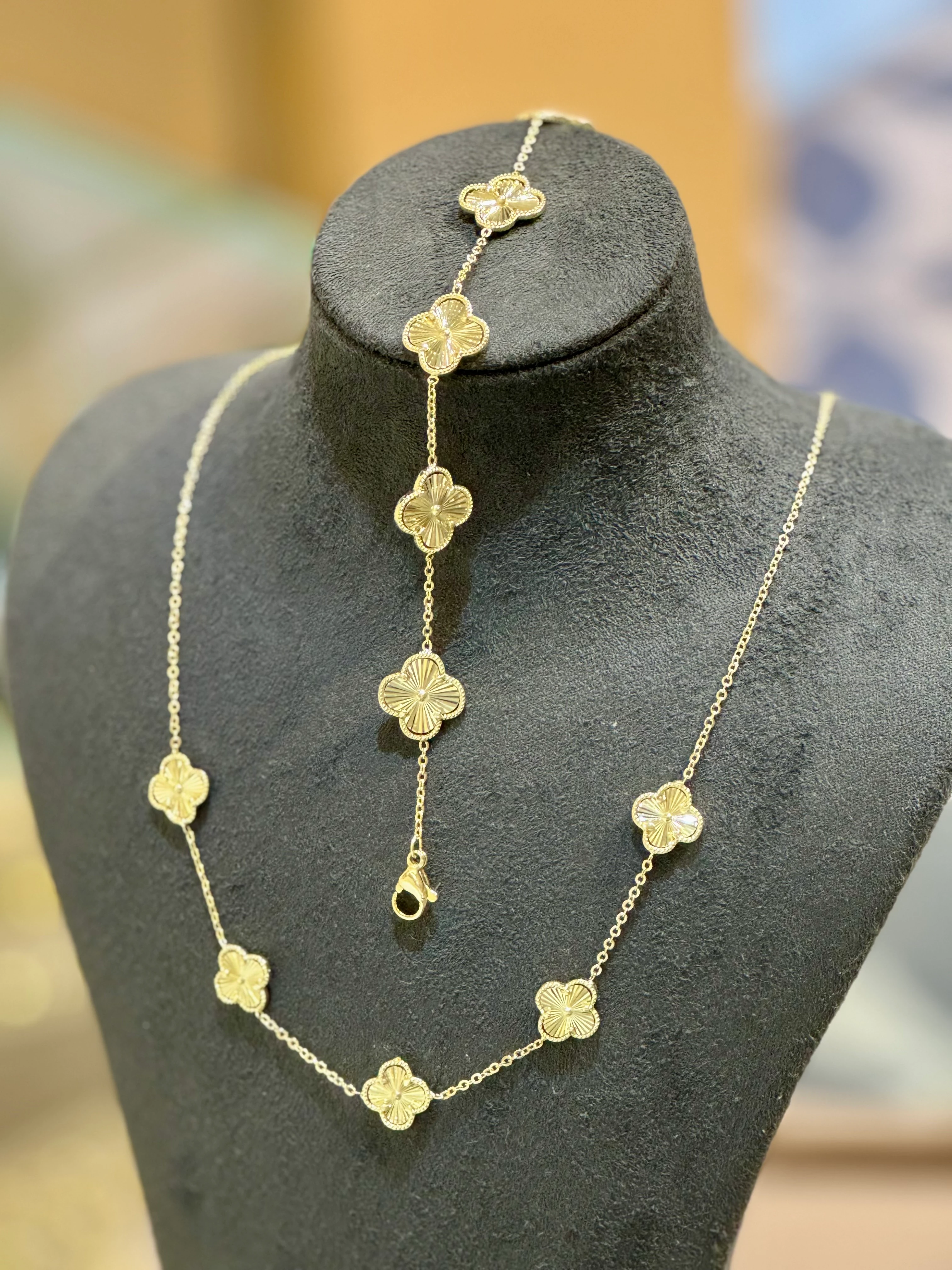 14 Ayar kaplama yonca set