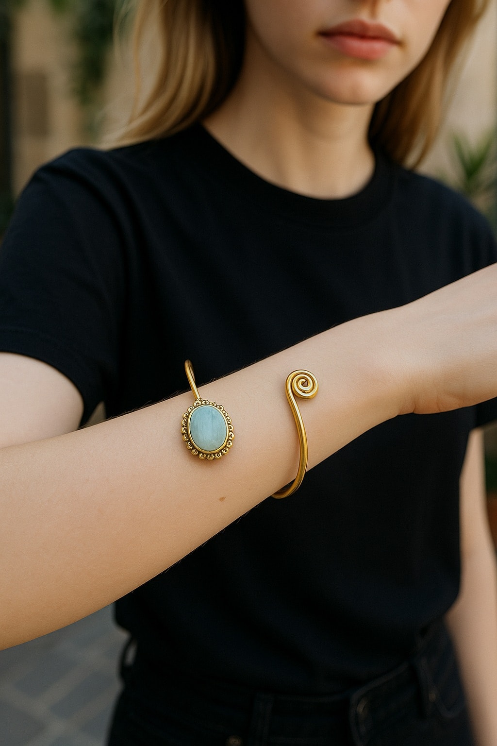 Pirinç Ayarlamalı Bileklik 