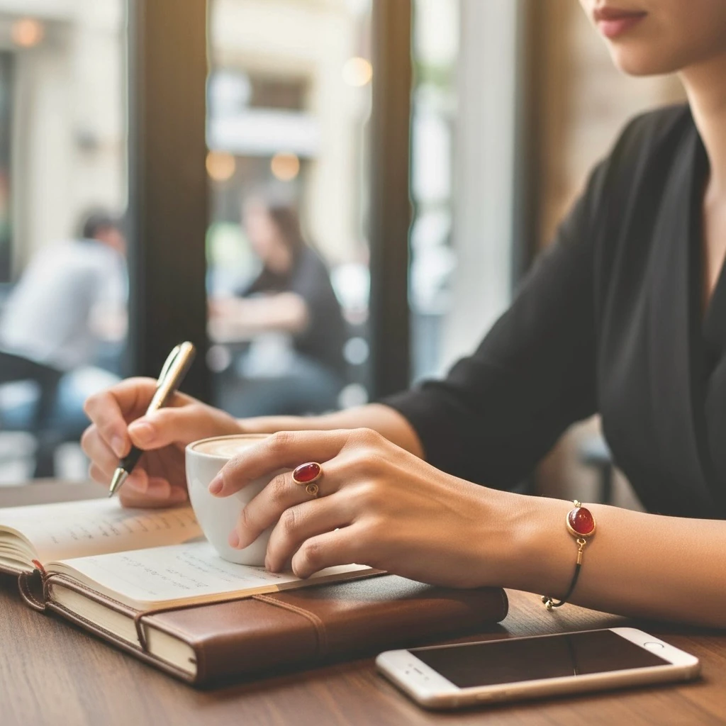 2’li Retro Bakır Doğal Taşlı Kombinler
