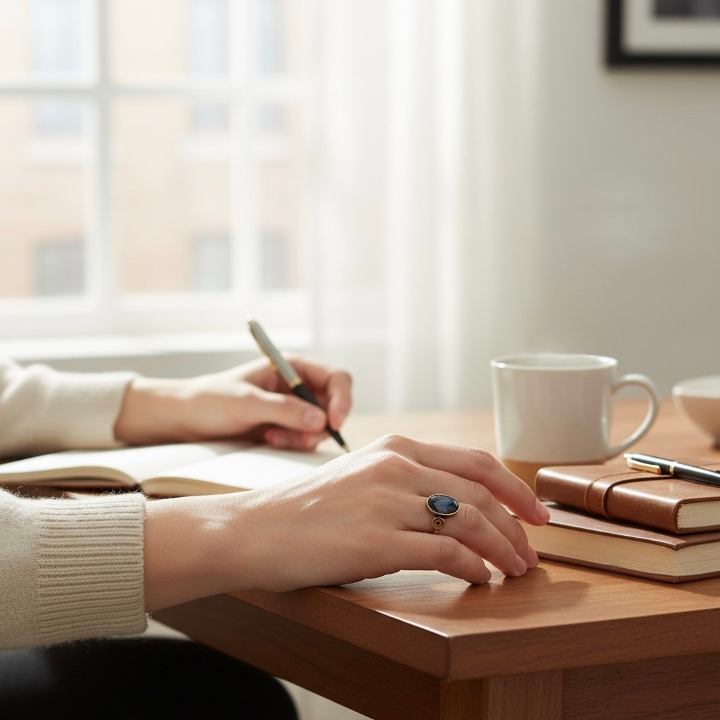 Bakır Akik Taşı Ayarlamalı Yüzük ( adet ) 