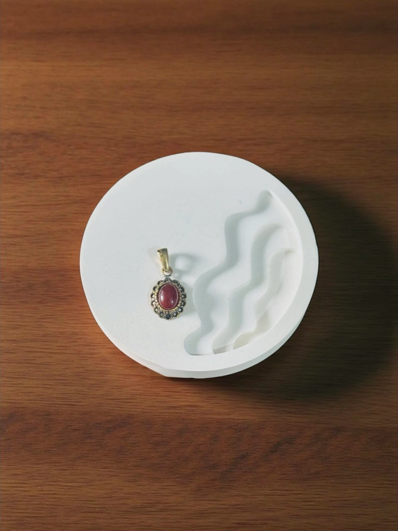 Açelya Bakır Doğal Taşlı Kolye Uçları