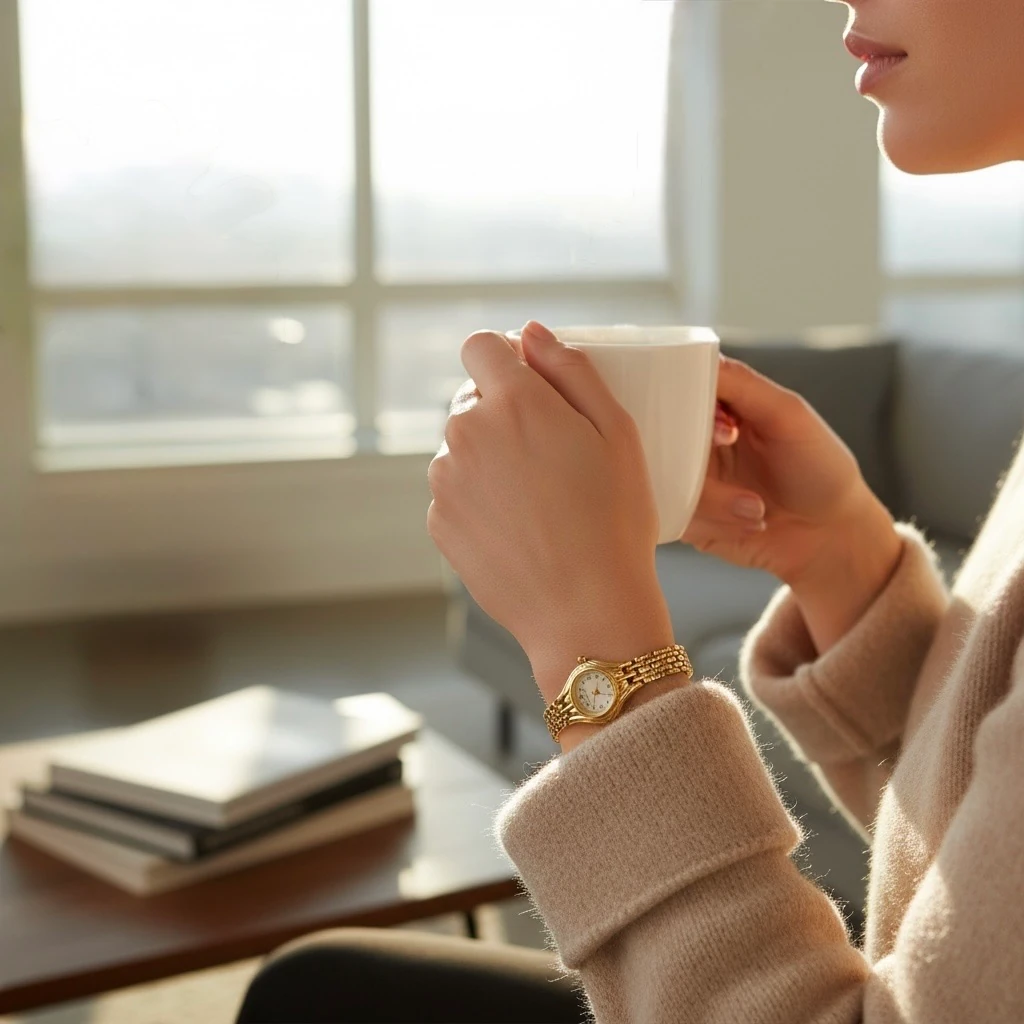 Çelik Minimal Vintage Saat Ayarlamalı