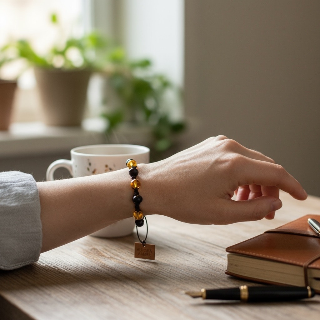 Kehribar Bileklik Ayarlamalı