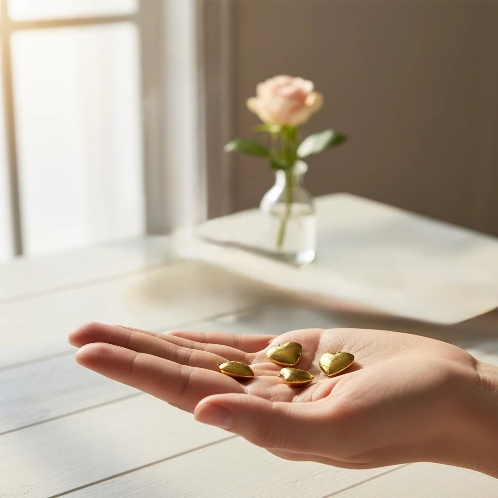 Çelik Kalp Kolye 45 cm