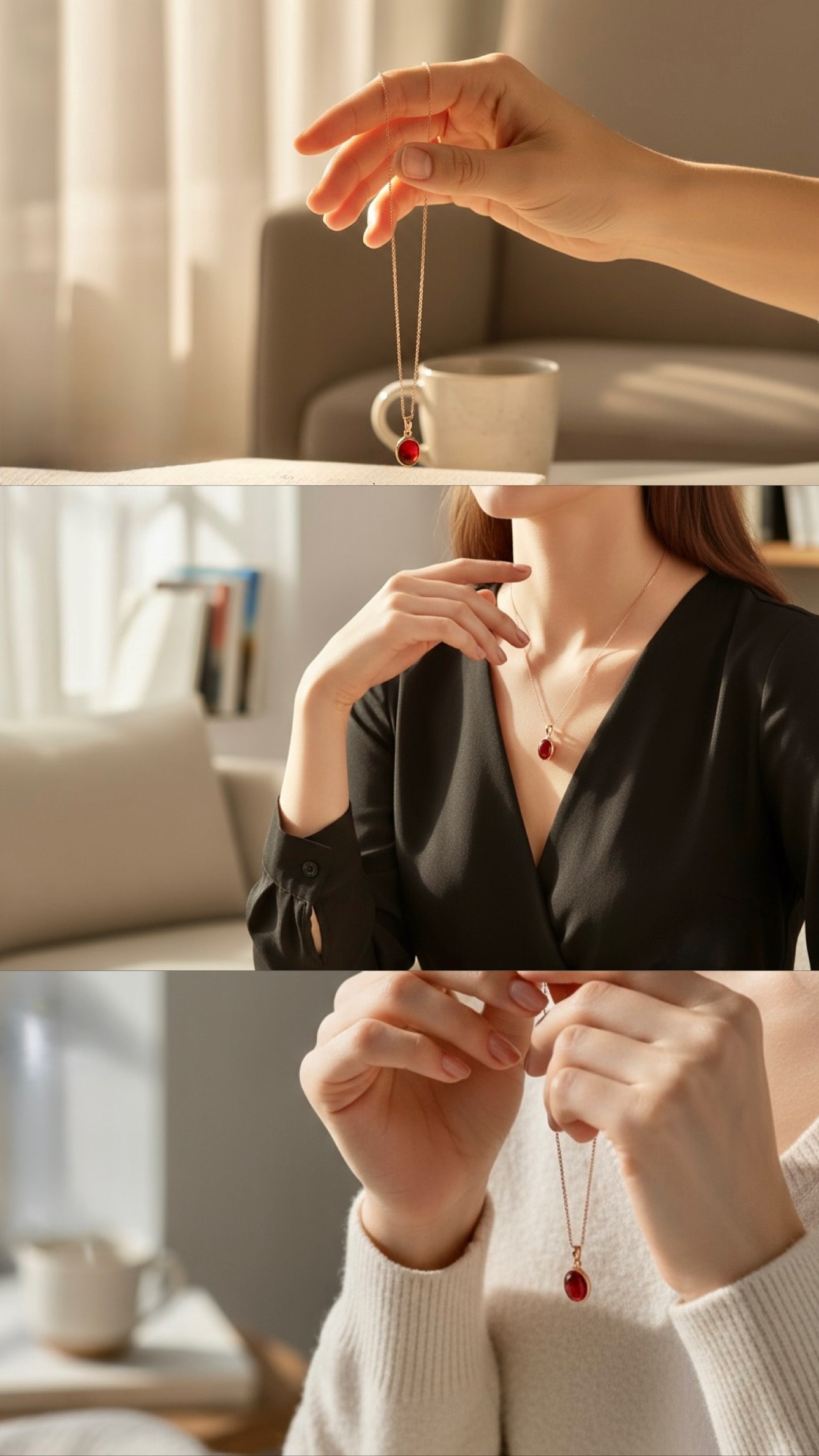 925 Ayar Gümüş Akik Taşlı Kolye 45 cm