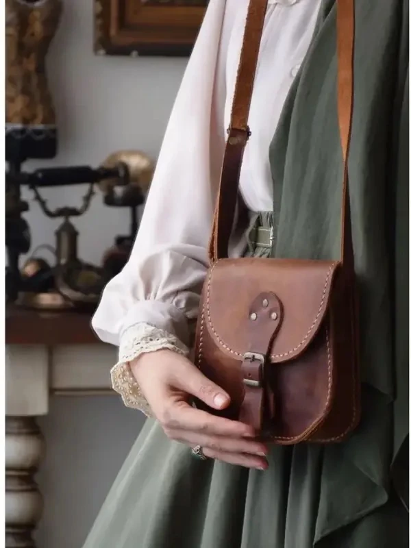 El yapımı Bayan Deri Çanta Minimal