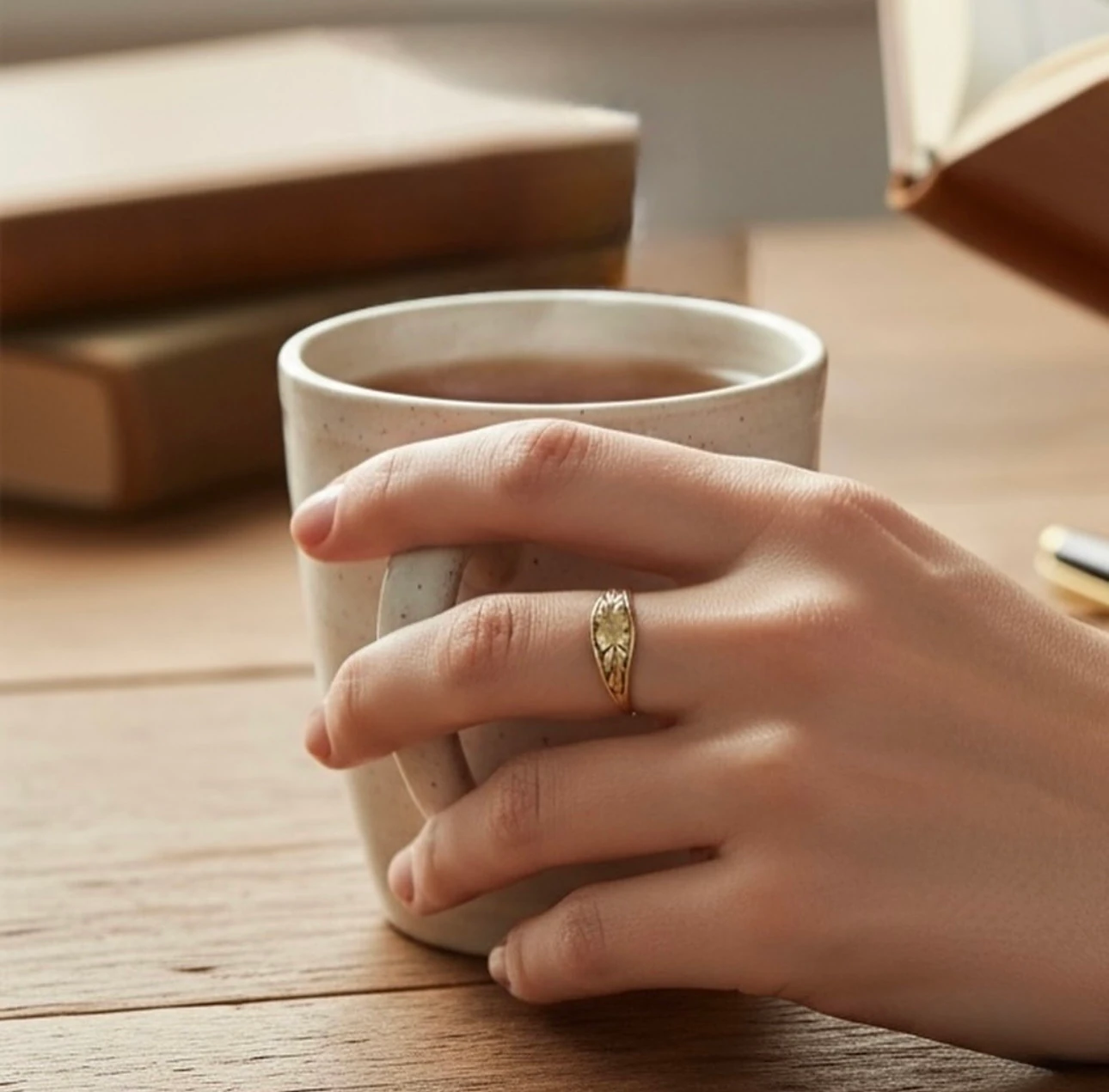 Nadide Pirinç Yüzük Ayarlamalı 