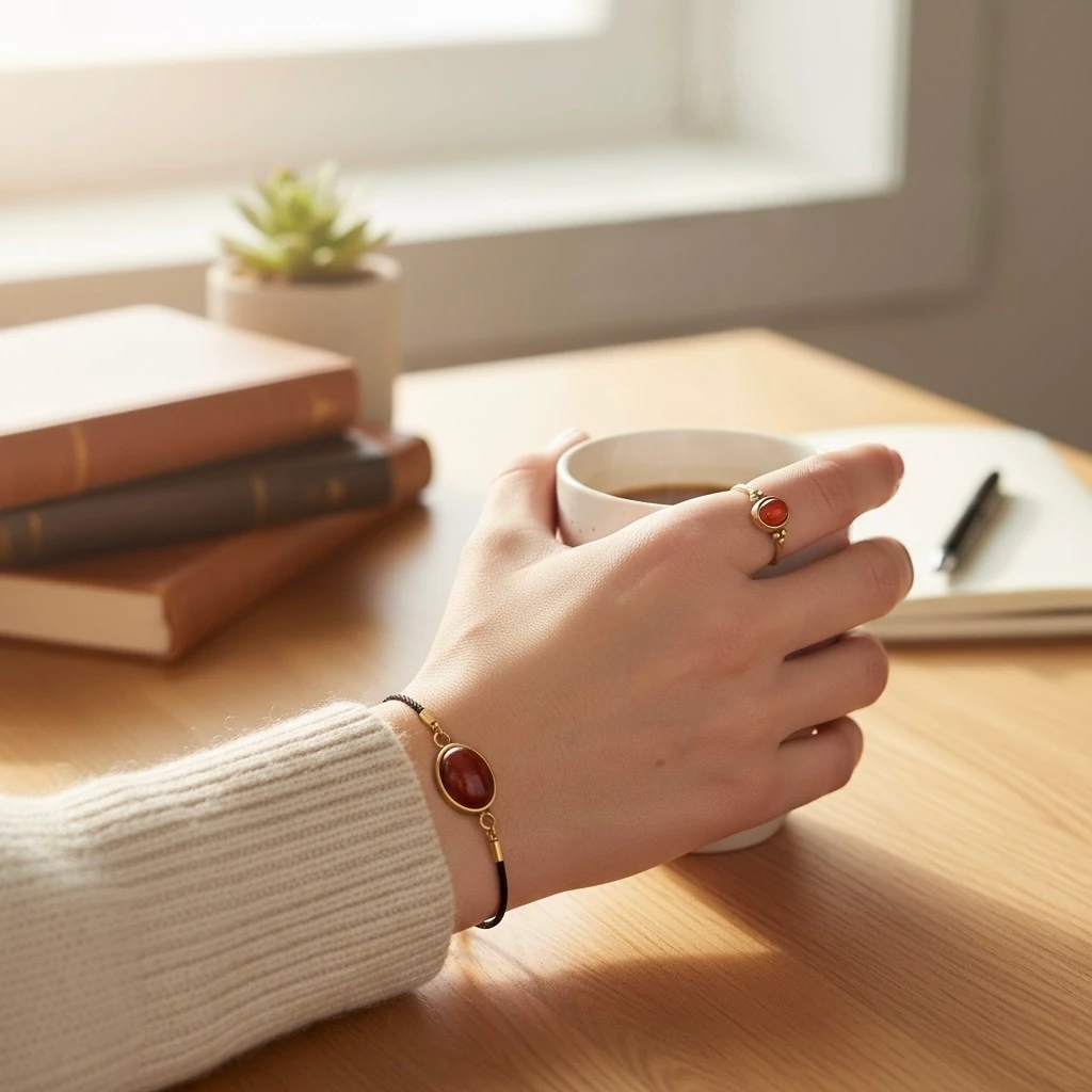 Duru Bakır Kombin Bilek 19 cm & Yüzük Ayarlamalı