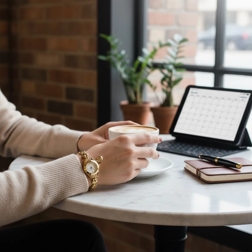 Kalpli Vintage Saat Ayarlamalı