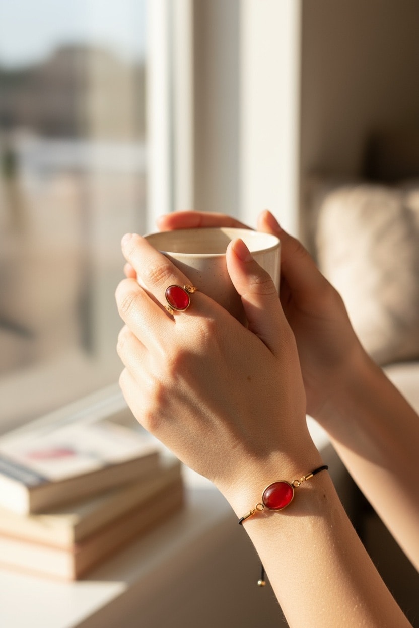 2’li Retro Bakır Doğal Taşlı Kombinler