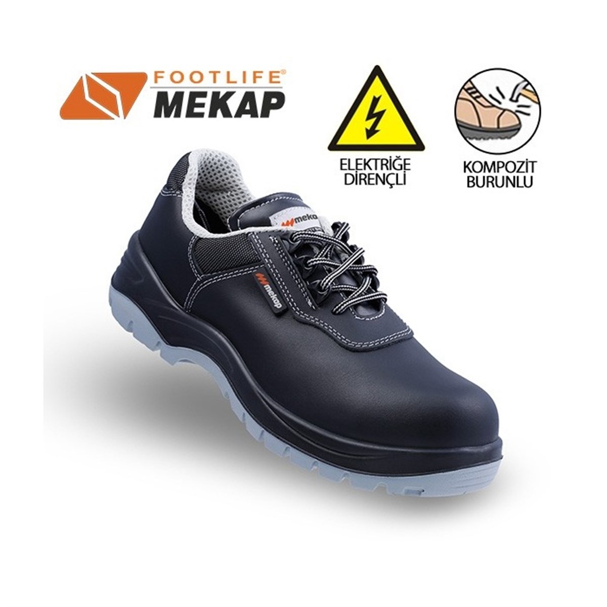 Mekap Policap 294-01 Siyah S3 SRC Elektrikçi Ayakkabısı