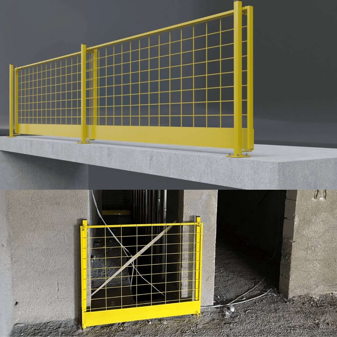 Temporary Side Rail + 2 struts (Set)