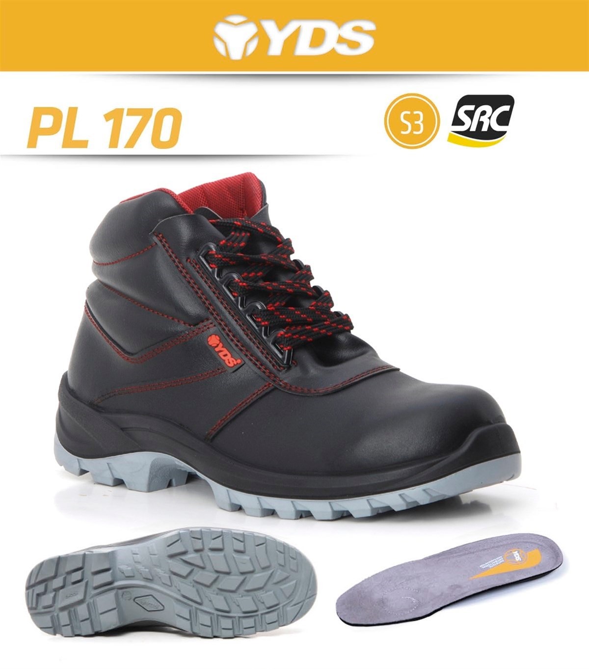 YDS PL 170 S3 İş Güvenliği Ayakkabısı