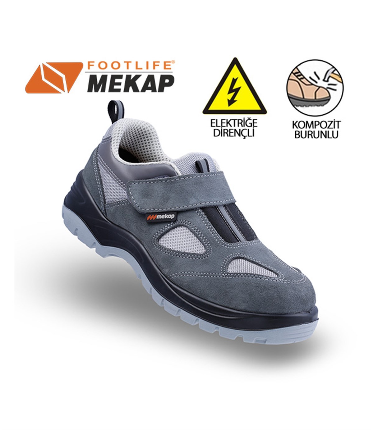 Mekap Policap 157-01 Gray S1 SRC Electrician's Shoes
