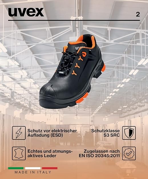 UVEX 2 - 6502 S3 SRC ESD İş Ayakkabısı