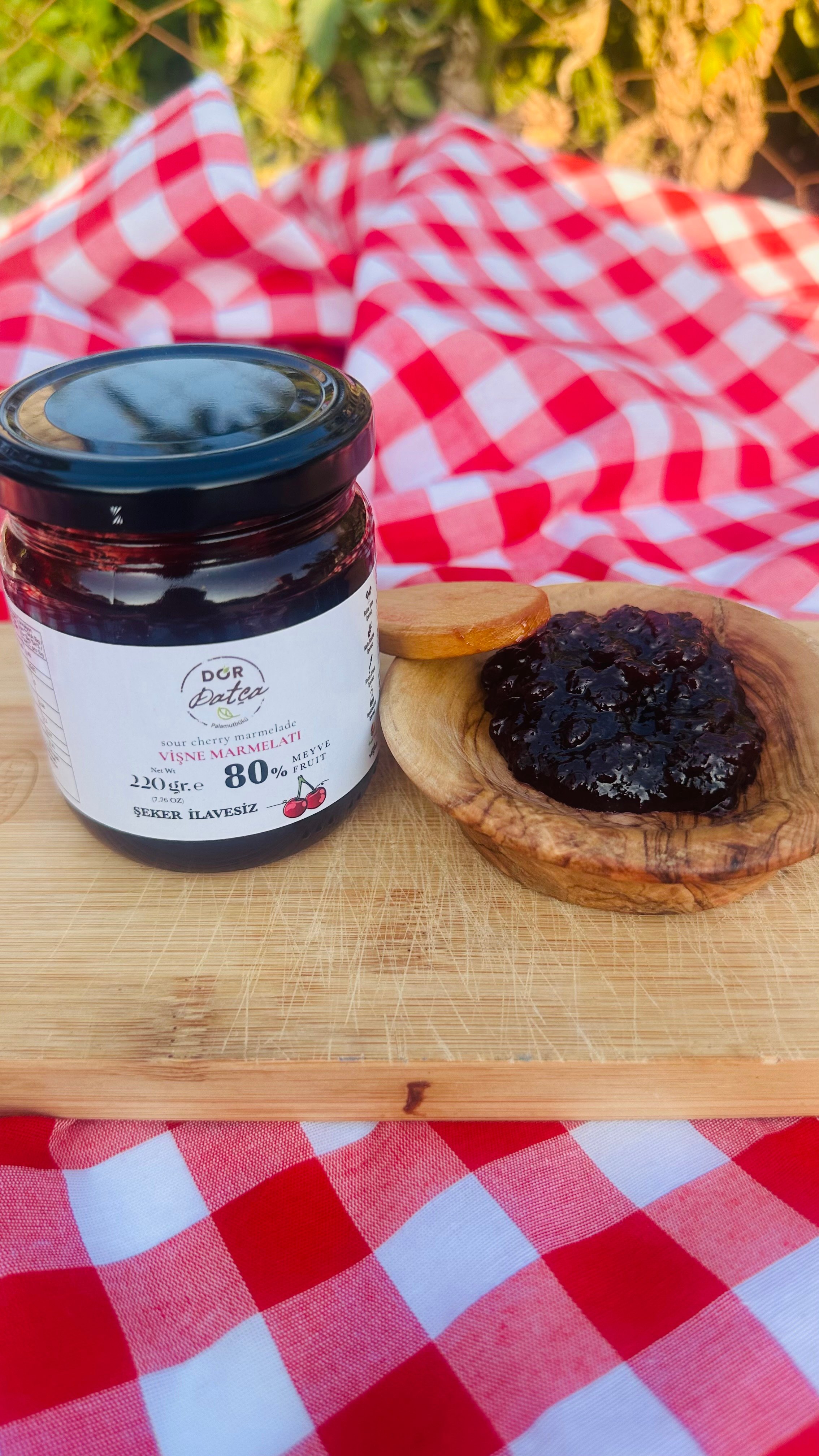Şeker İlavesiz Vişne Marmelatı 220 gr
