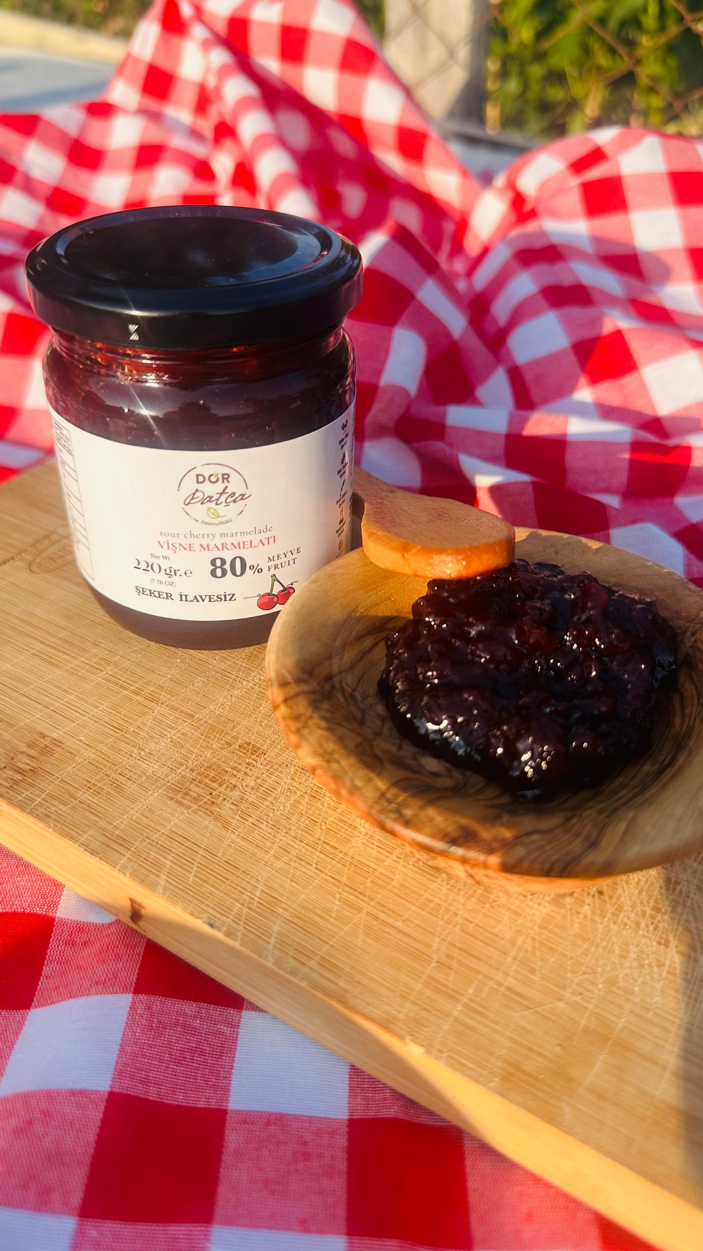 Şeker İlavesiz Vişne Marmelatı 220 gr
