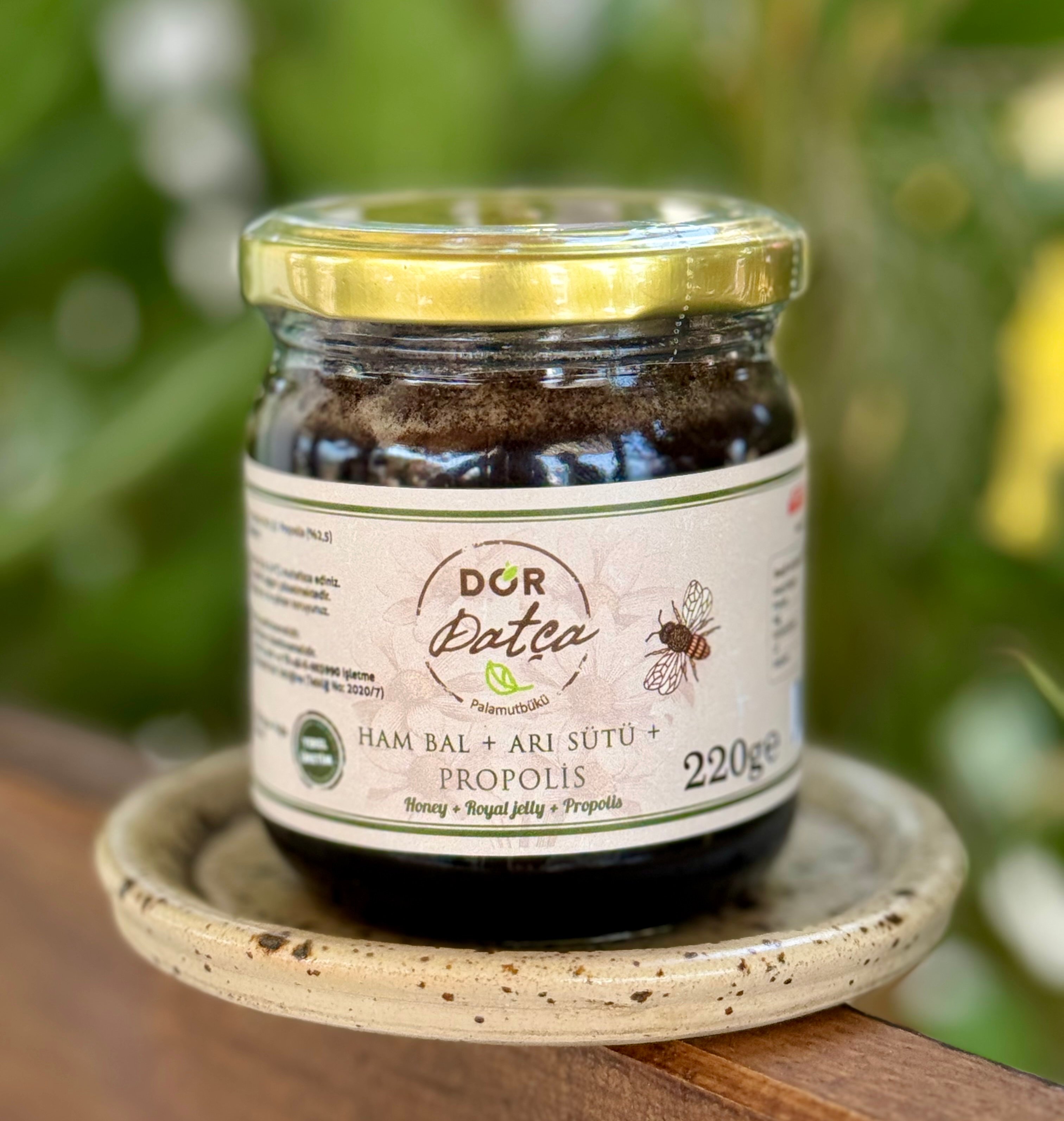 Ham Bal Arı Sütü Propolis 220 gr Özel Karışım