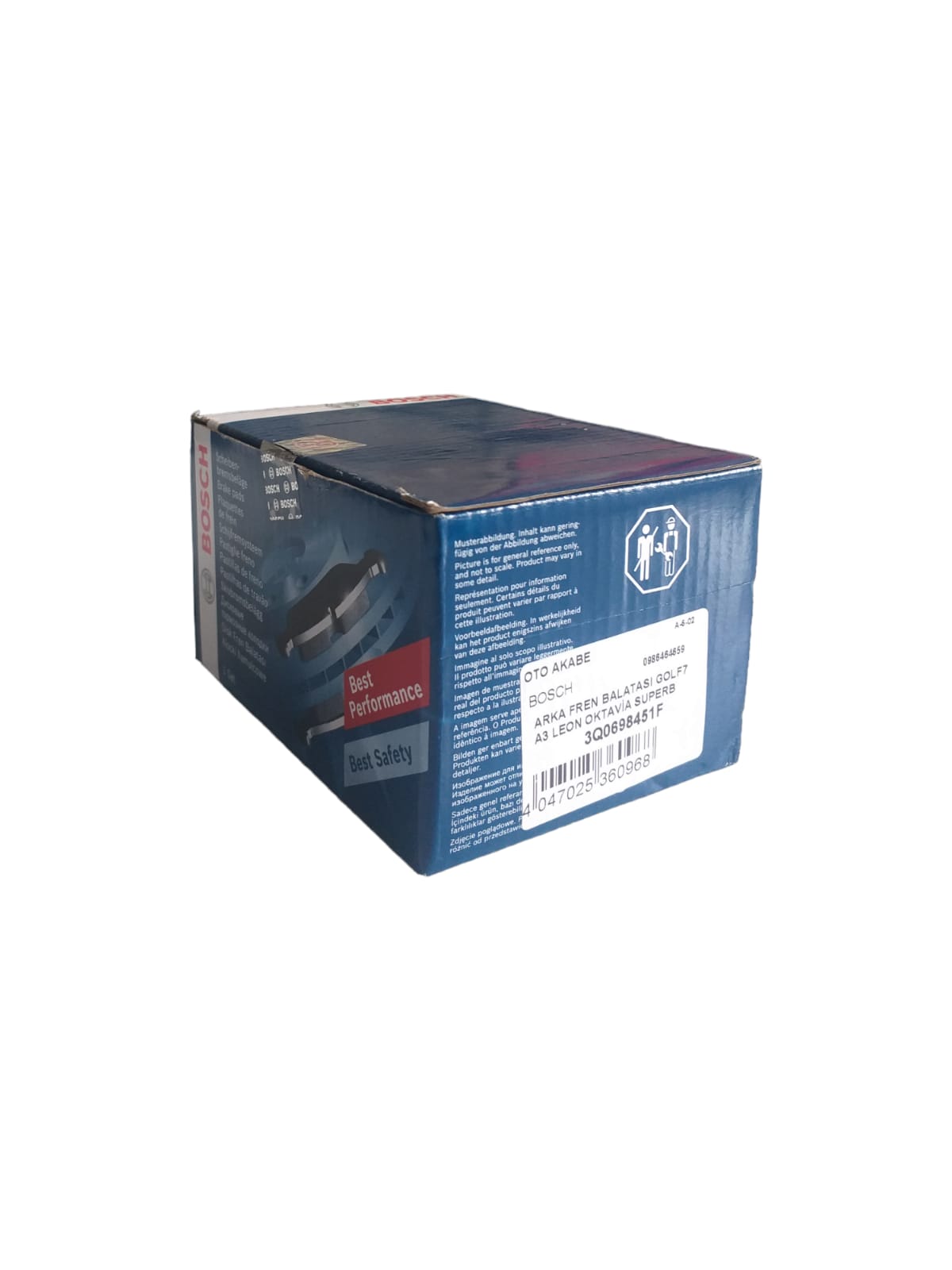 ARKA FREN BALATASI GOLF7 A3 LEON OKTAVİA SUPERB